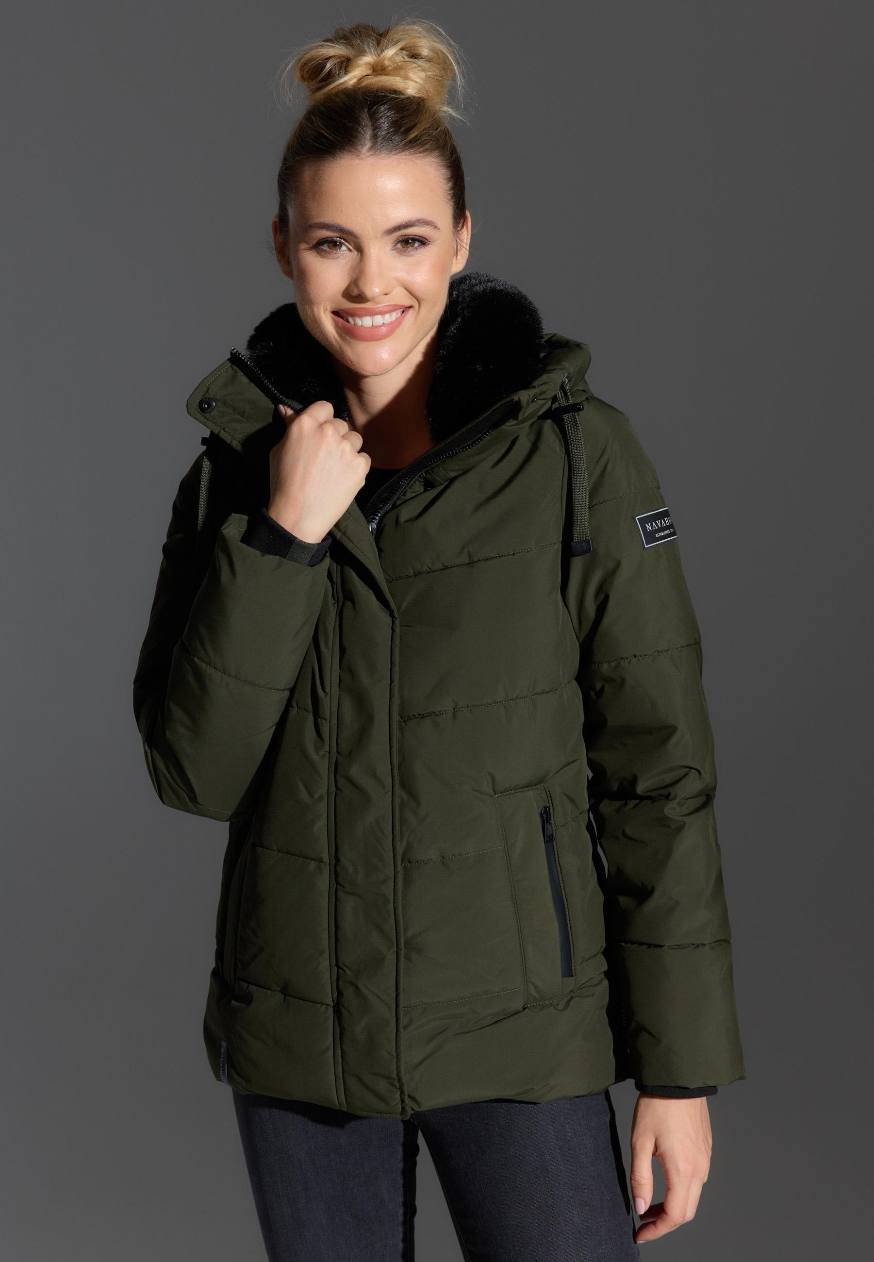 Navahoo Steppjacke »Sag ja XIV«, mit Kapuze, Warme gesteppte Winterjacke mit Kapuze