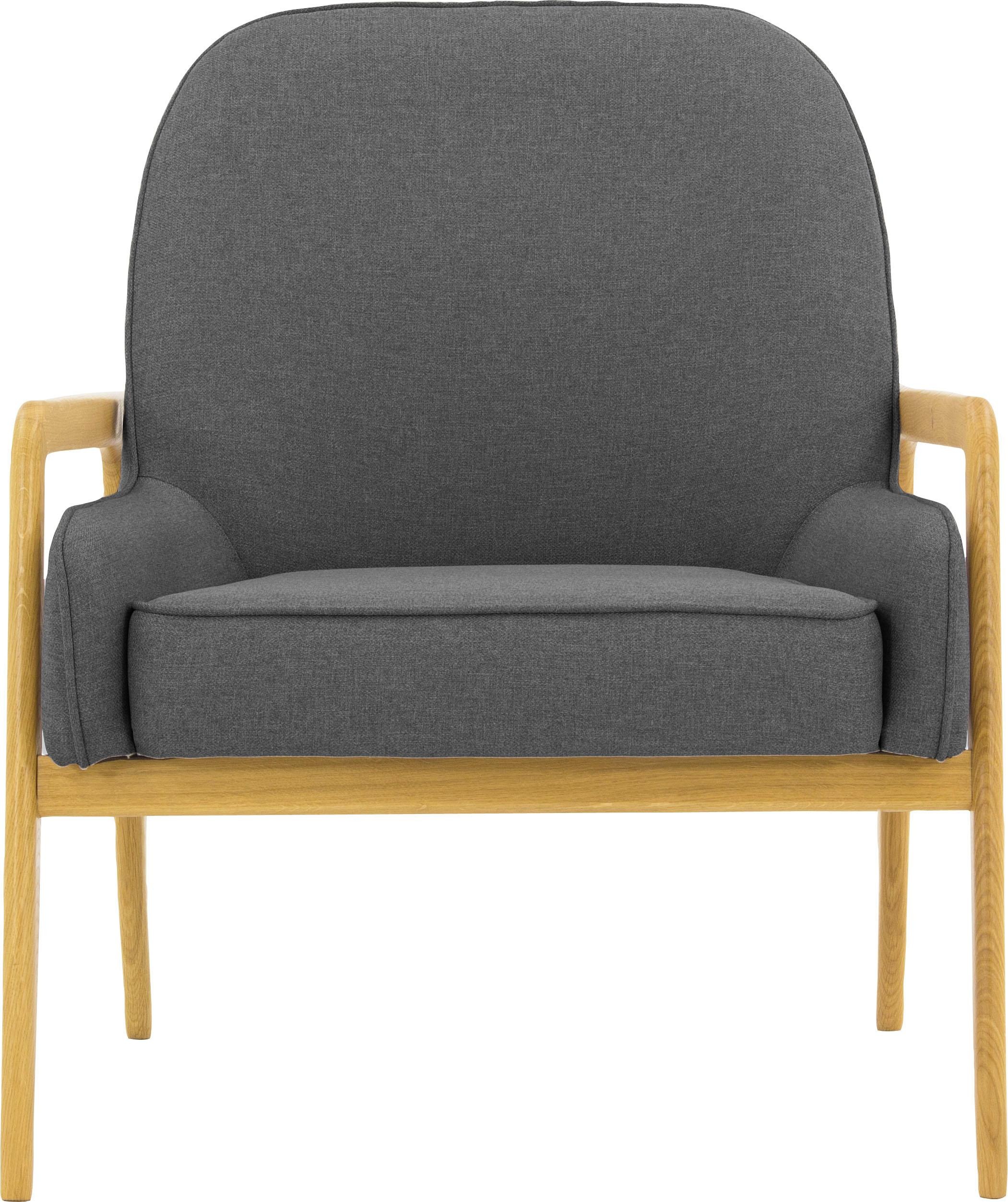Home affaire Sessel "Braga" wahlweise mit Gestell aus Eiche in dunkel oder günstig online kaufen
