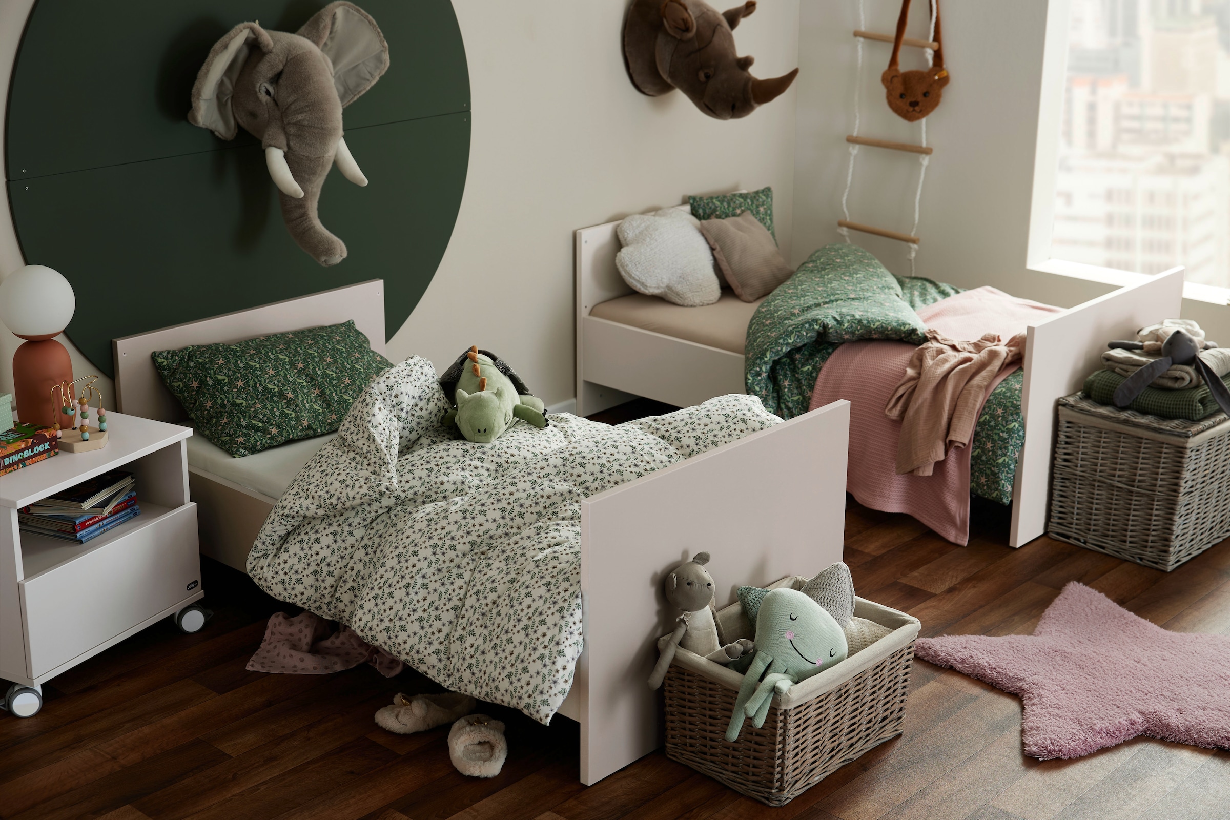 YUNY by PAIDI Umbauseiten »BROTHER STU für den Umbau vom Babybett zum Juniorbett«, Erweiterungs-Set Kinderbett 70x140cm in Taupe