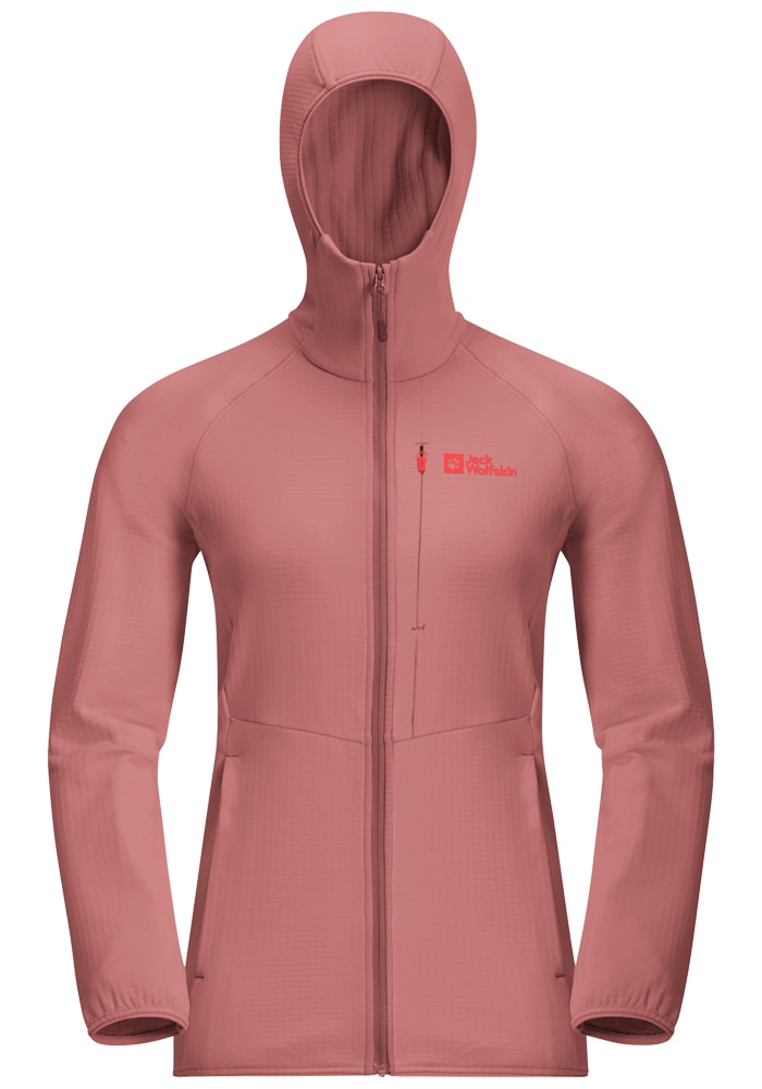 Jack Wolfskin Fleecejacke »KOLBENBERG HOODED FZ W«, mit Kapuze