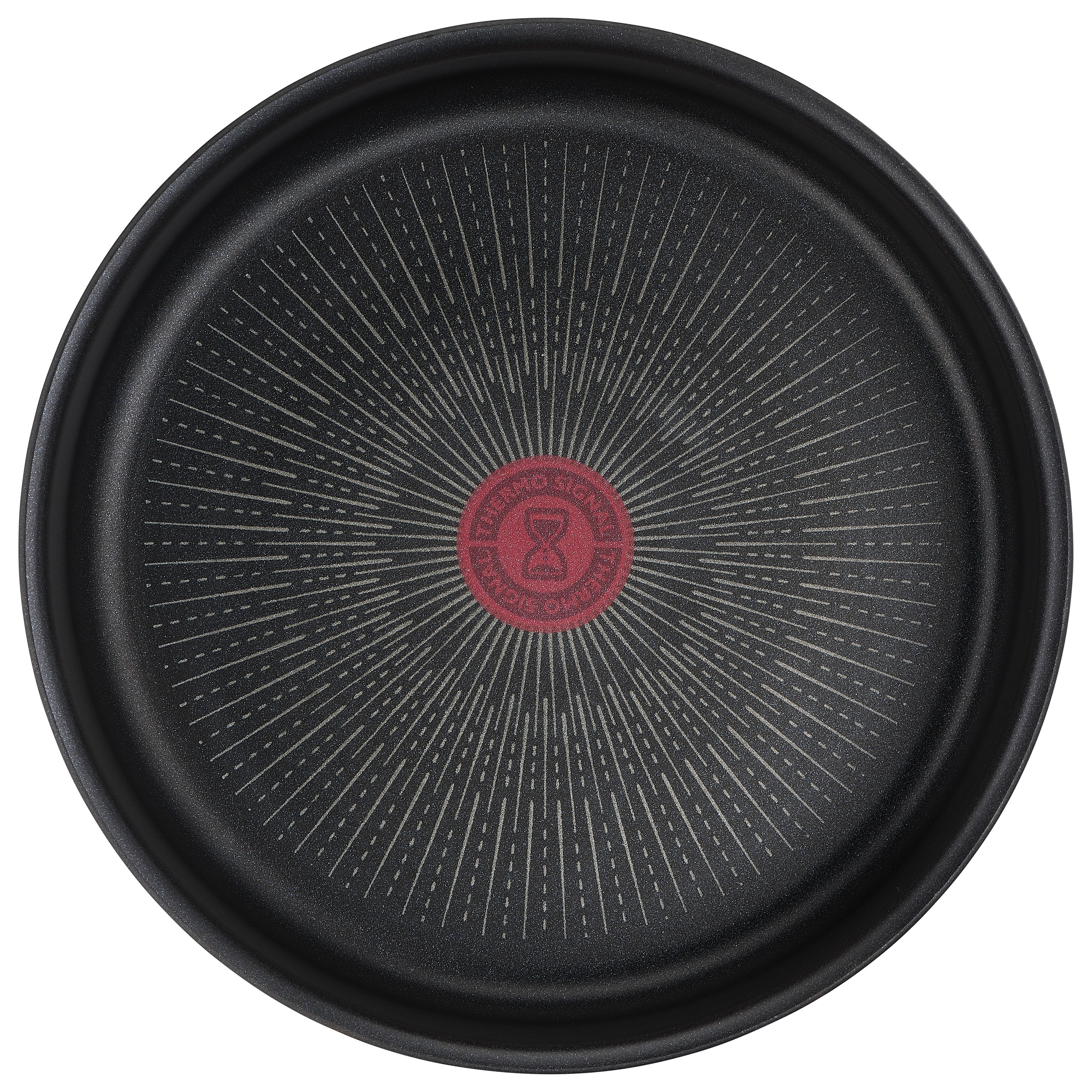 Schmorpfanne TEFAL "Ingenio Unlimited", schwarz, B:25,5cm H:8cm L:25,5cm Ø:24cm, Pfannen, Schmorpfanne, 24 cm, stapelbar, Antihaftversiegelung, Thermo-Signal, Induktion 2
