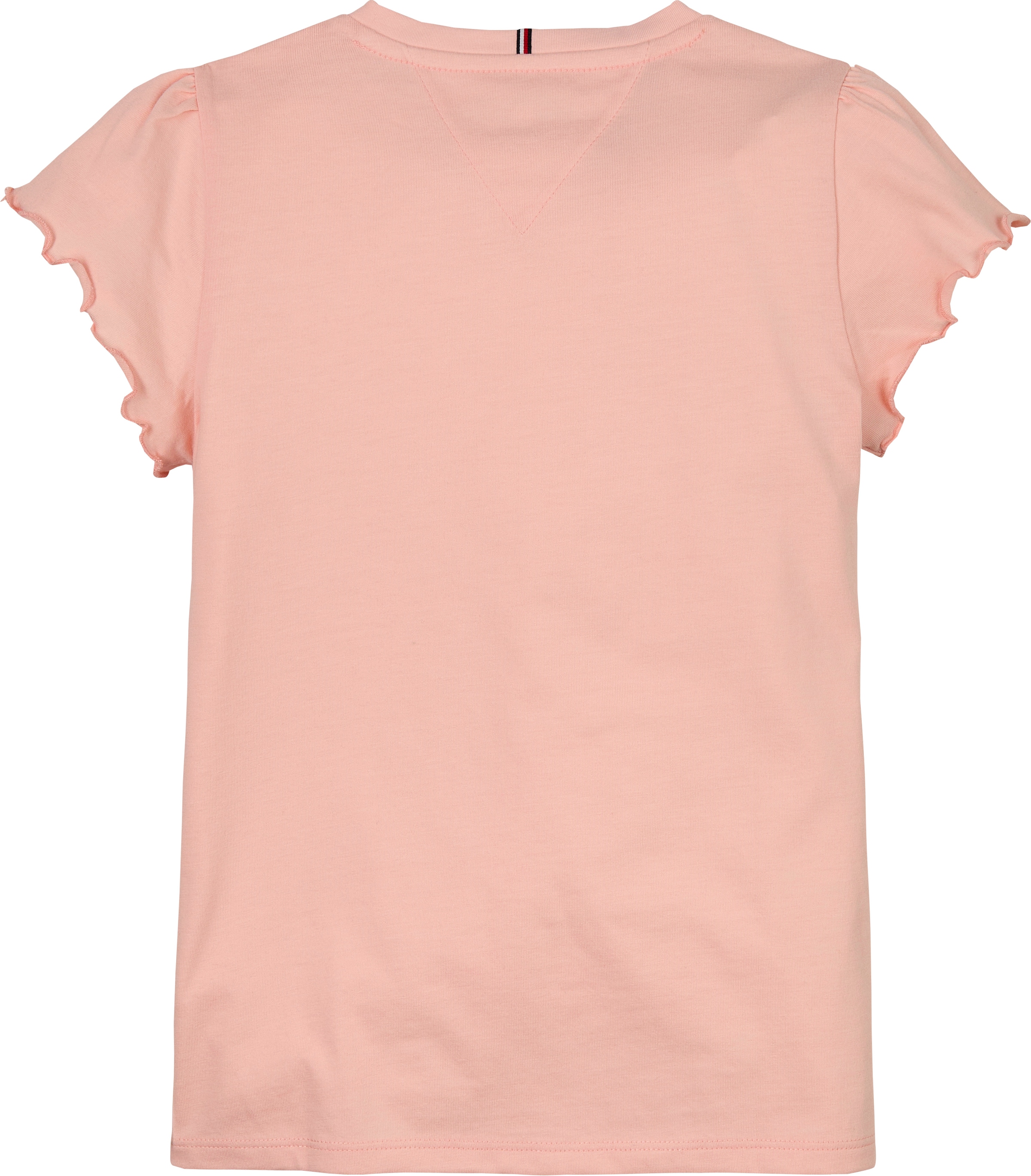 Tommy Hilfiger T-Shirt »ESSENTIAL RUFFLE SLEEVE TOP S/S«, mit gewelltem Ärmelabschluss
