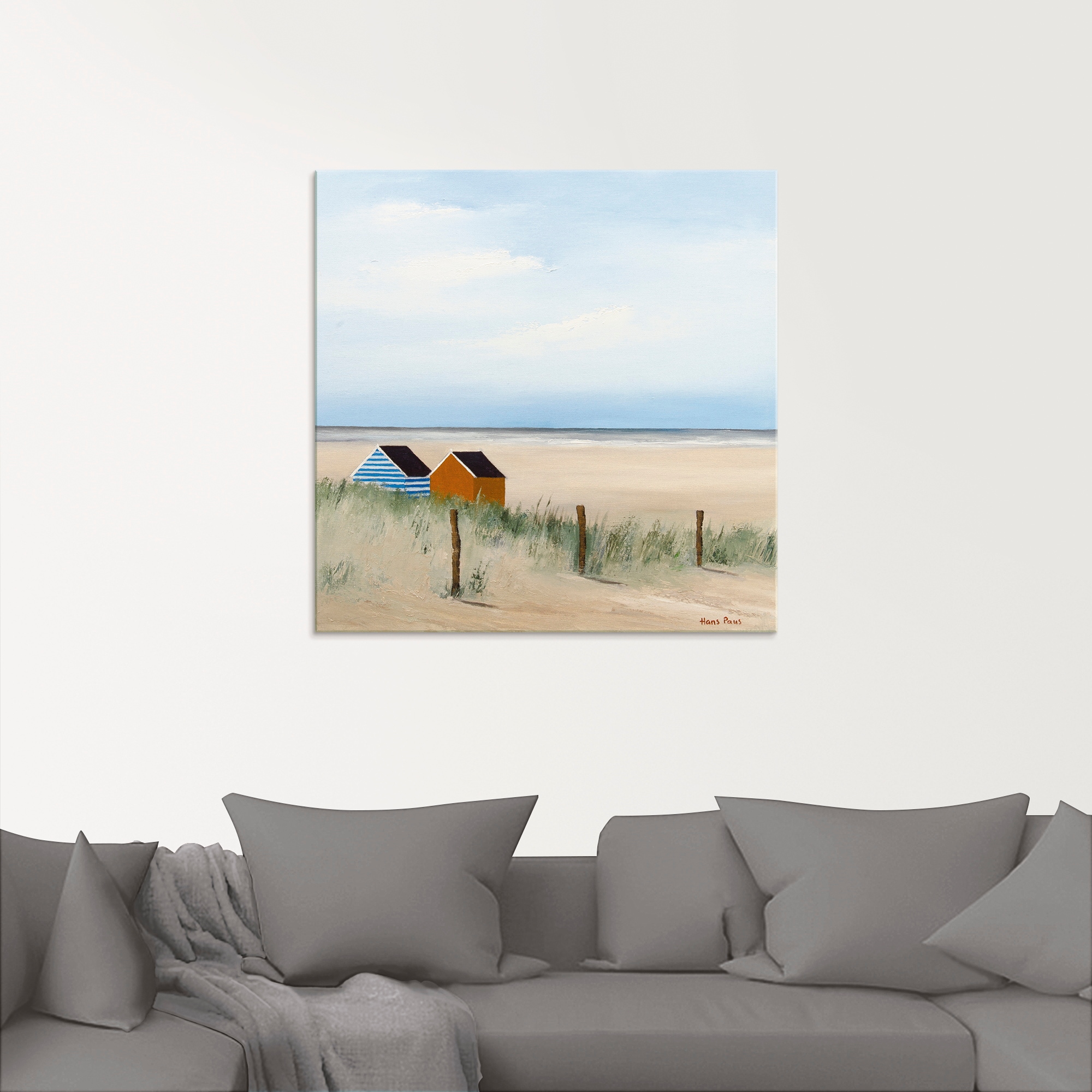 Artland Glasbild »Sonniger Morgen V«, Strand, (1 St.), in verschiedenen Größen