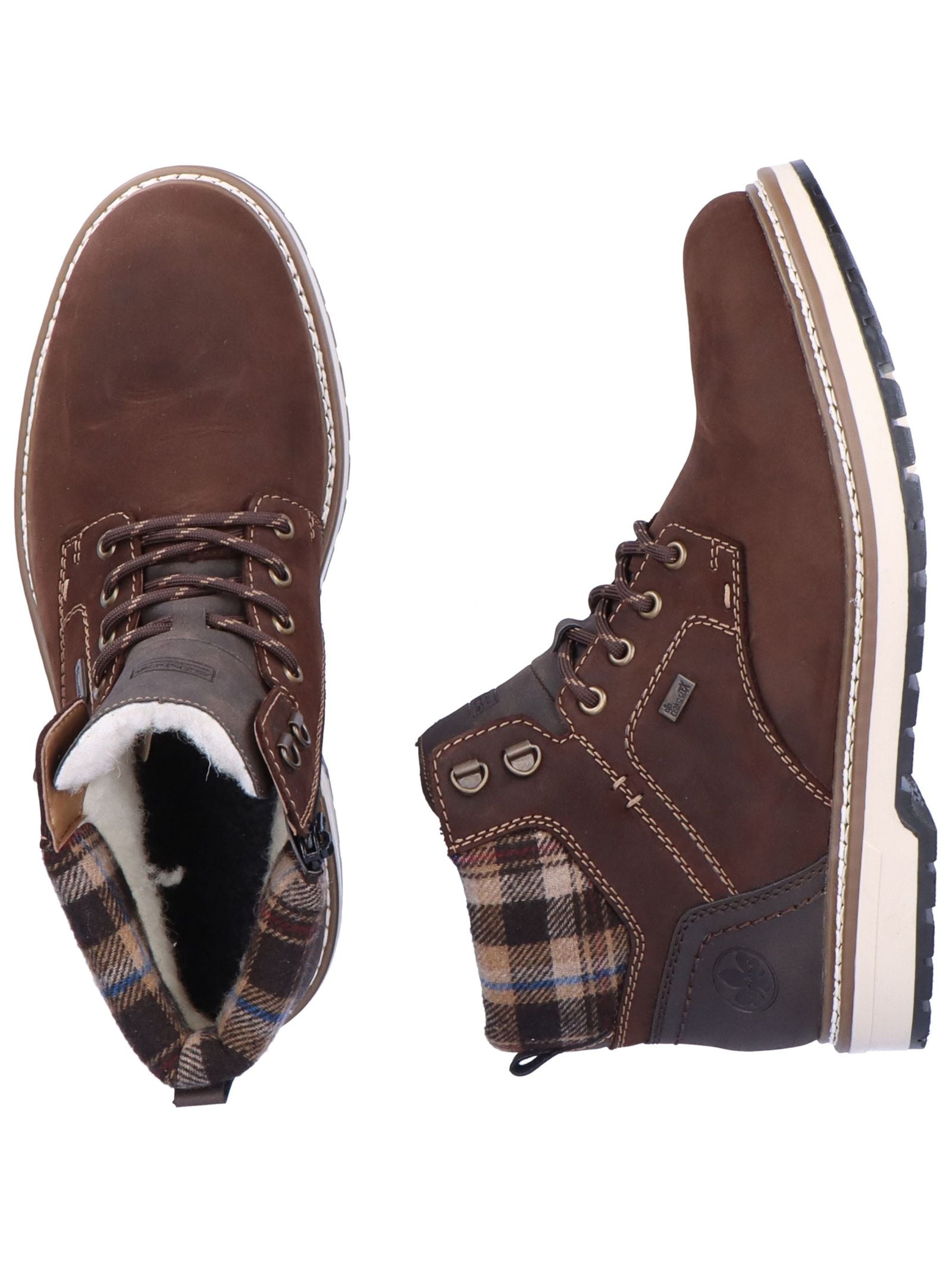 Rieker Schnürstiefelette »Rieker Stiefelette Leder/Textil«