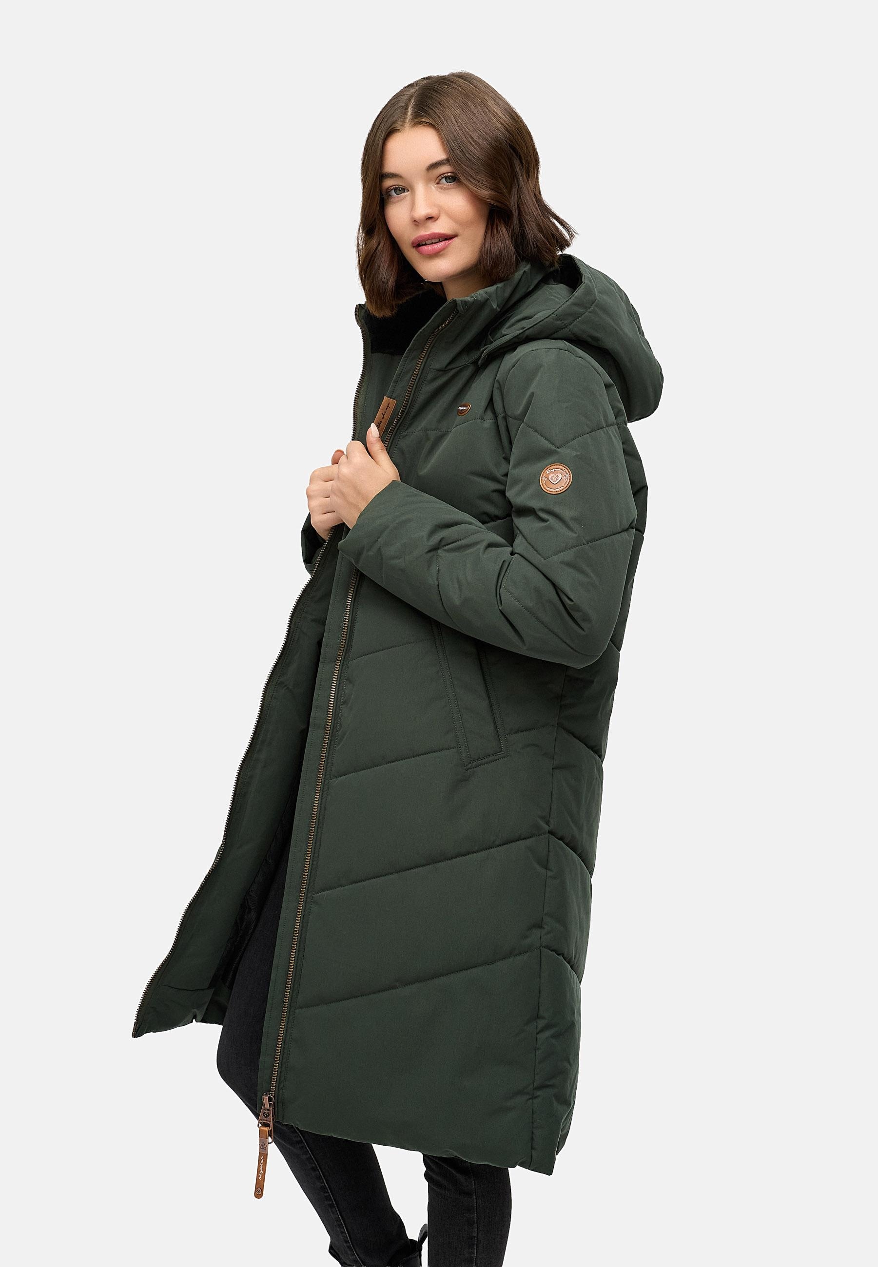 Ragwear Wintermantel »Rebelka« wasserdichter Winterparka mit abnehmbarer Kapuze