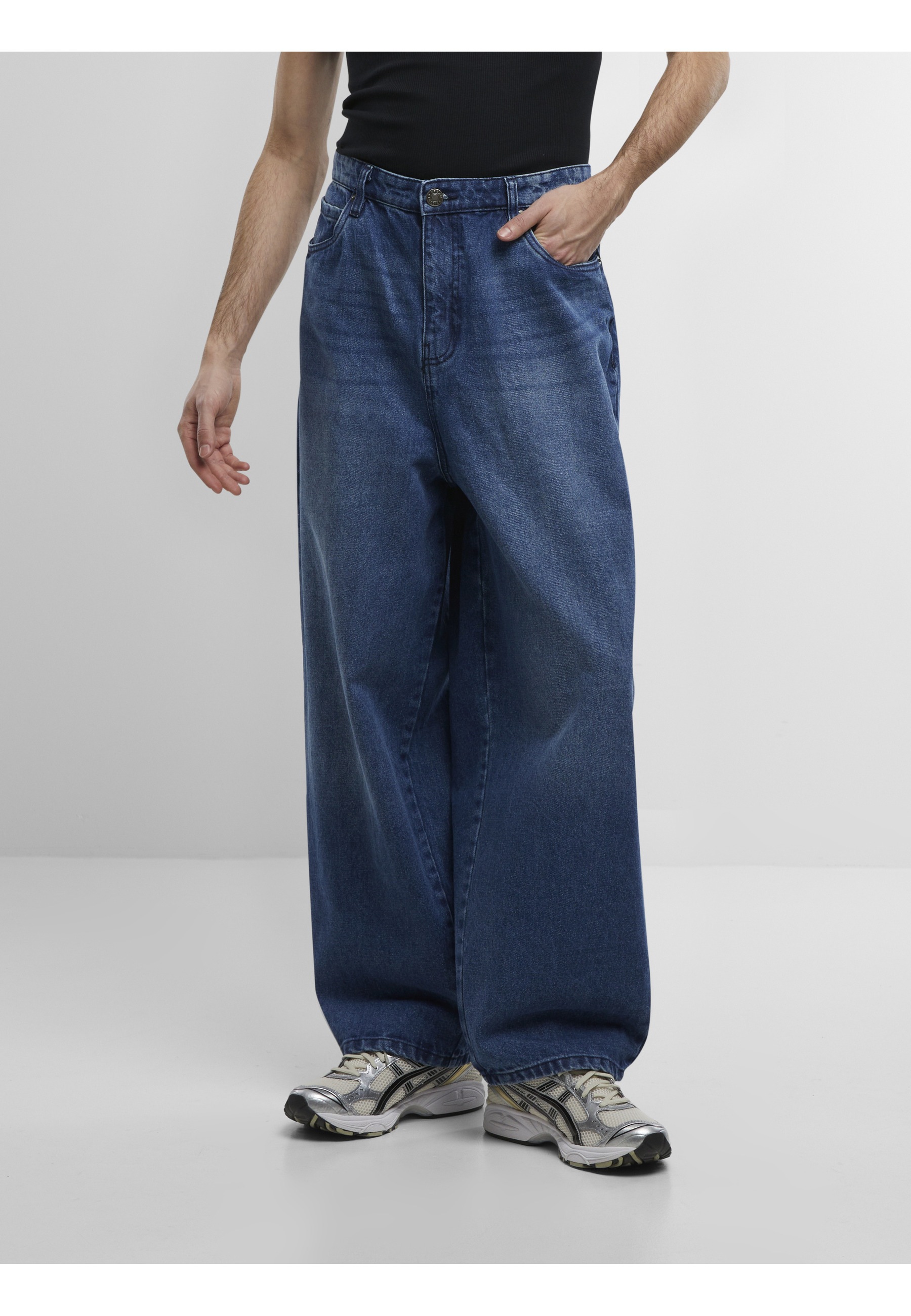 Urban Classics Jean Tapered Heavy Ounce Baggy Mid Deep Blue 33 2