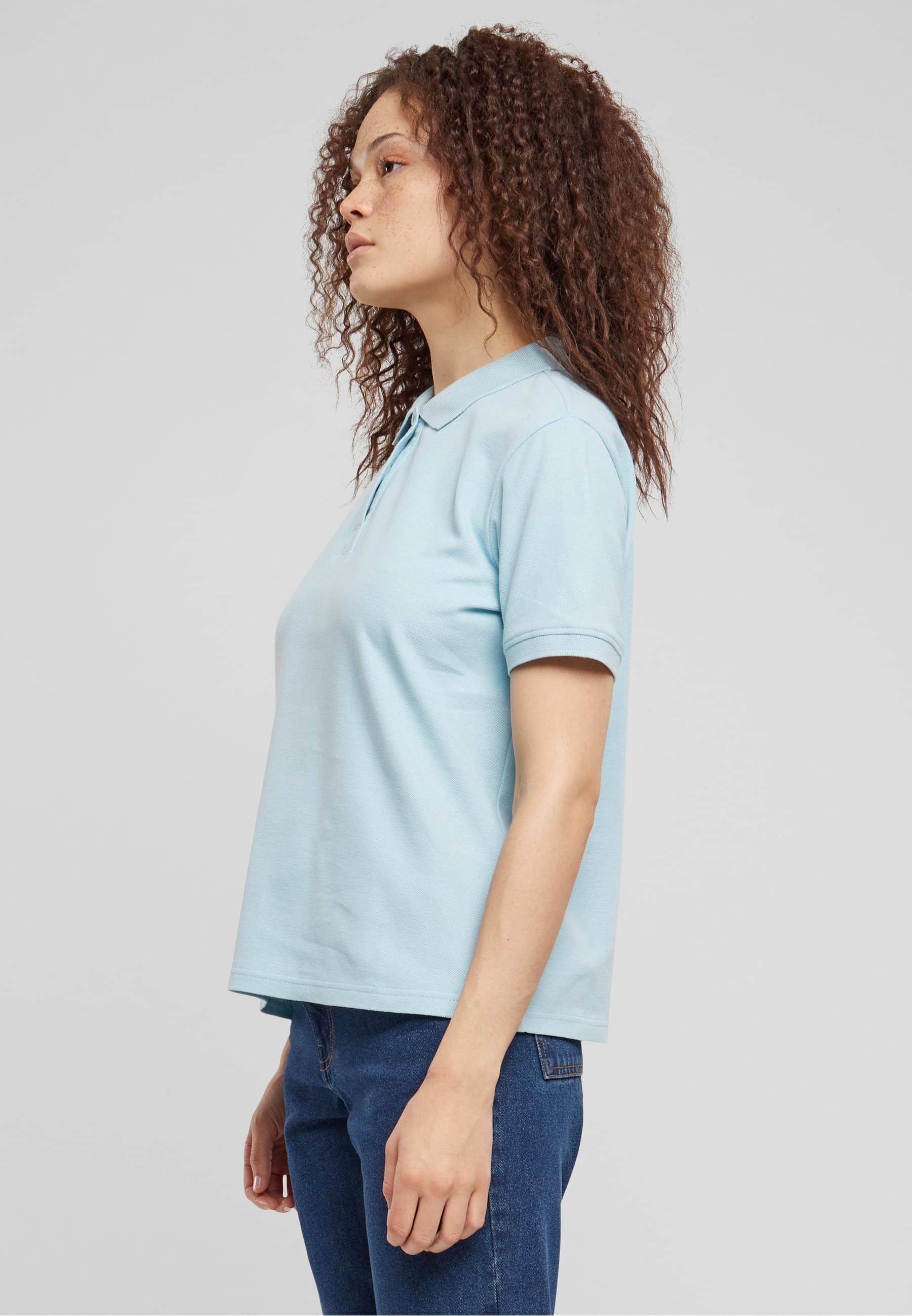 URBAN CLASSICS Poloshirt »Urban Classics Ladies Polo Shirt«, (1 tlg.)