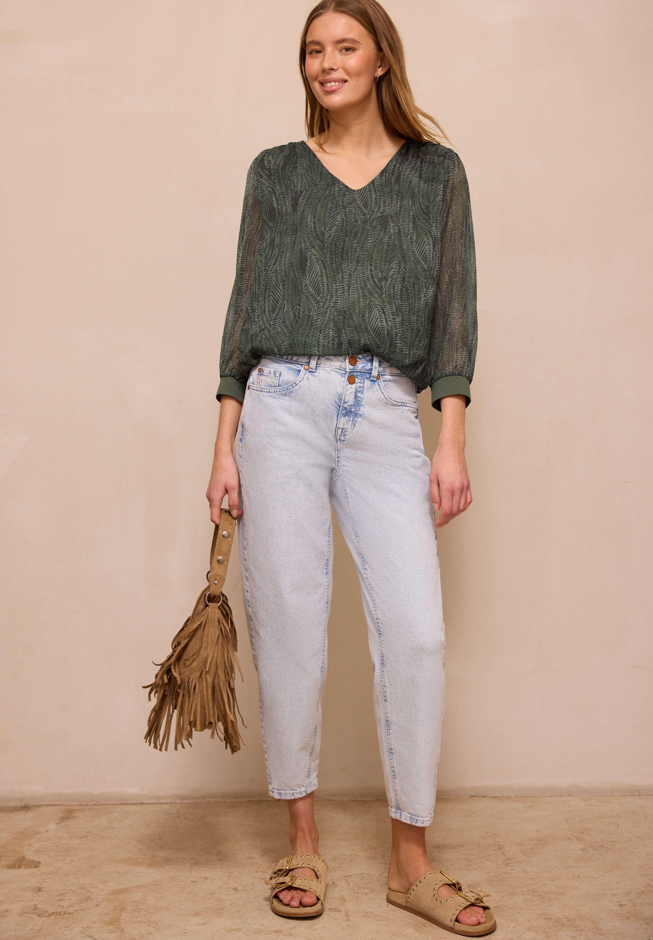 STREET ONE STUDIO Tunika mit V-Ausschnitt