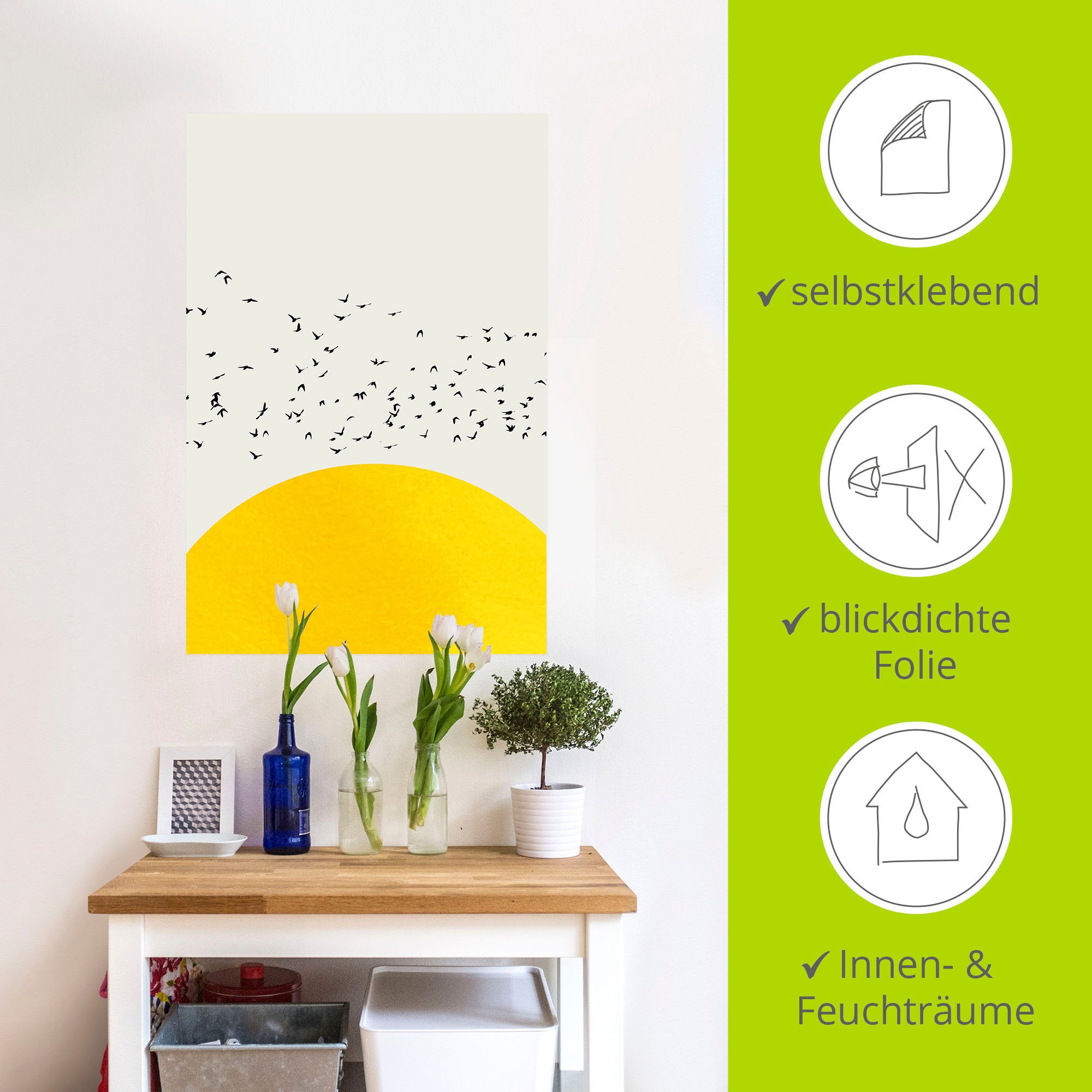 Artland Wandbild »Tausend Vögel«, Vogelbilder, (1 St.), als Alubild, Leinwandbild, Wandaufkleber oder Poster in versch. Größen