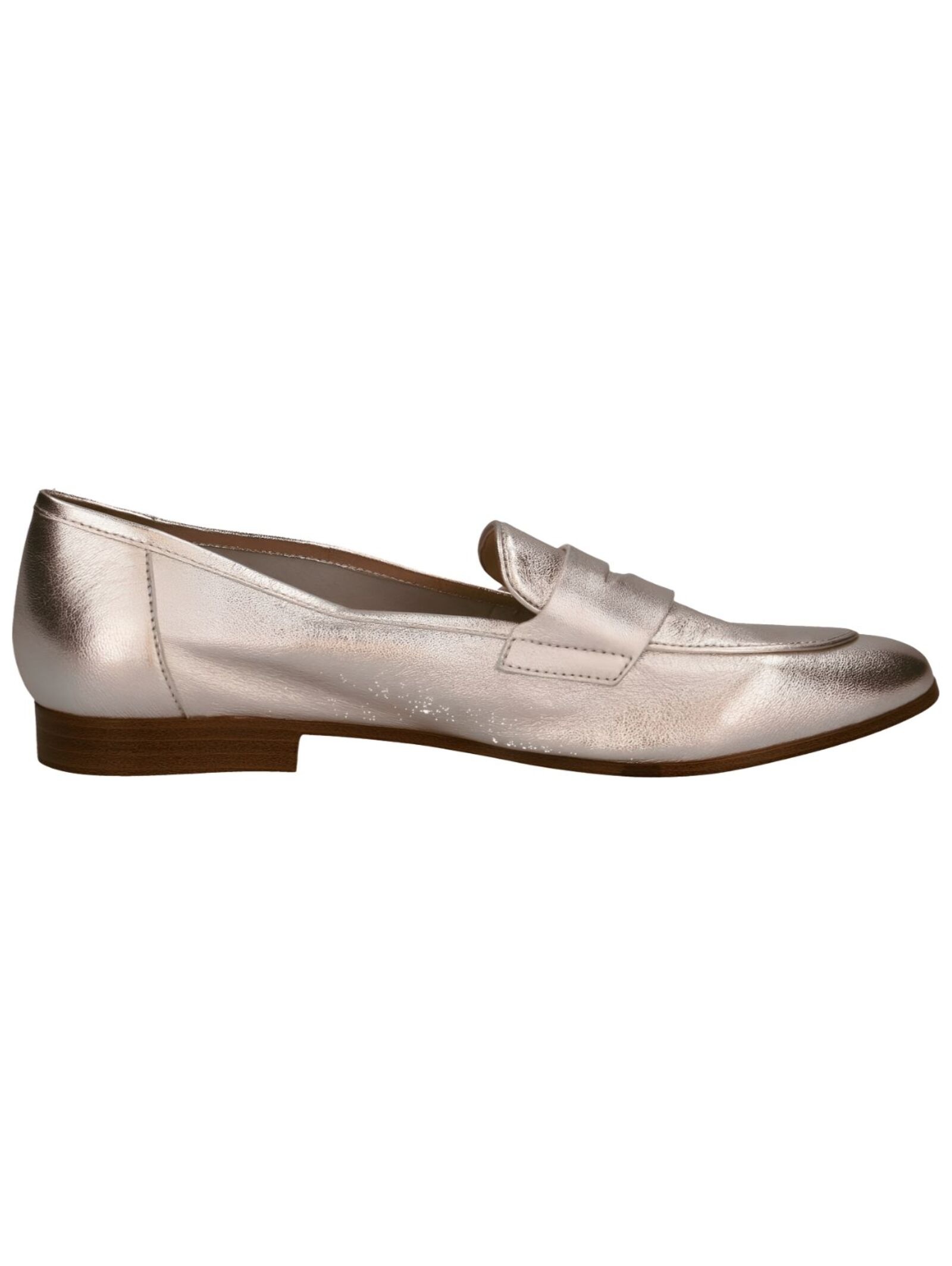 Slipper CAPRICE "Caprice Slipper Leder", Damen, Gr. 38,5, metallic, Leder, Schuhe Slipper 3