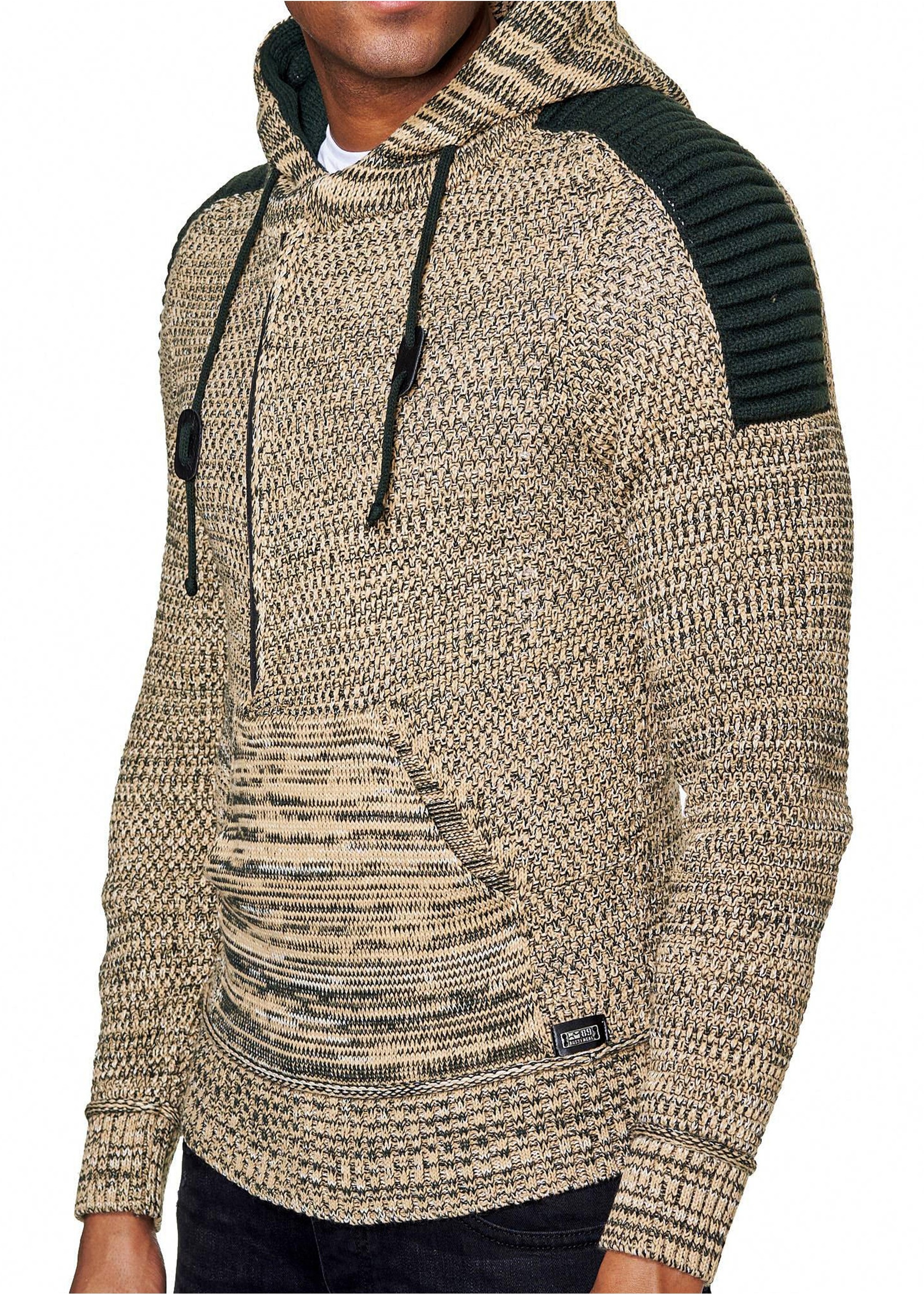 Rusty Neal Strick Kapuzensweatshirt Braun L 6
