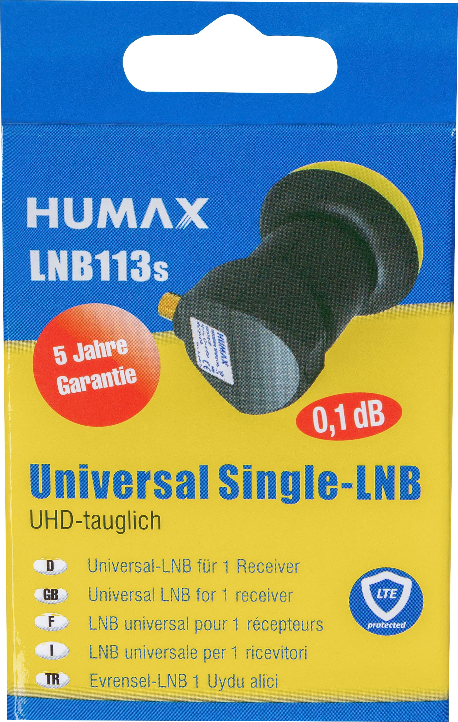 Single »LNB BAUR Humax Gold | SAT-Antenne 113s Universal LNB«