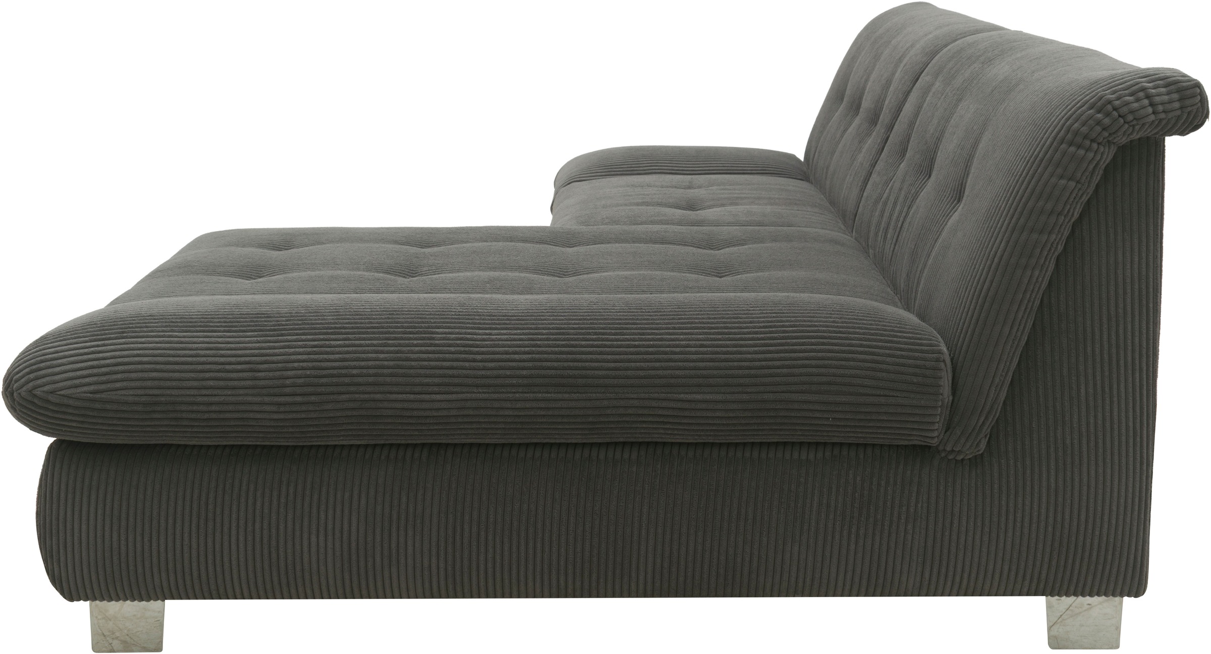 DOMO collection Ecksofa »100031 kompakte Stellmaße, komfortabel und bequem, L-Form«, wahlweise mit Bettfunktion und Armteilverstellung. Breite 234cm