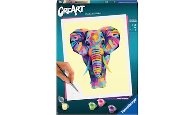 Malen nach Zahlen »CreArt, Funky Elephant«