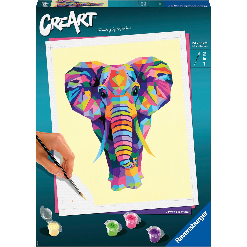 Ravensburger Malen nach Zahlen »CreArt, Funky Elephant«