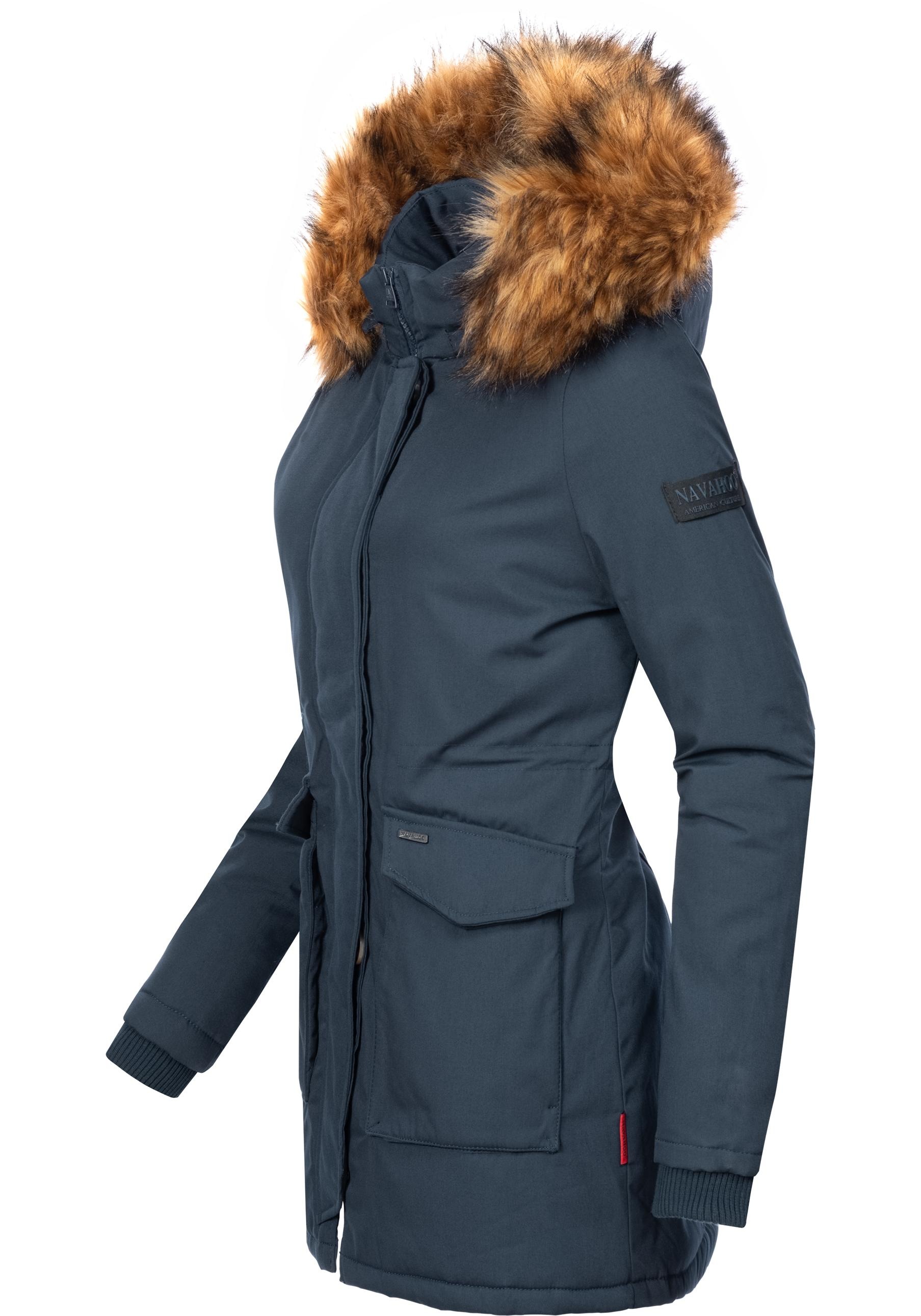 Navahoo Wintermantel "Schneeengel-Prc", hochwertiger Parka mit edlem Fellim günstig online kaufen