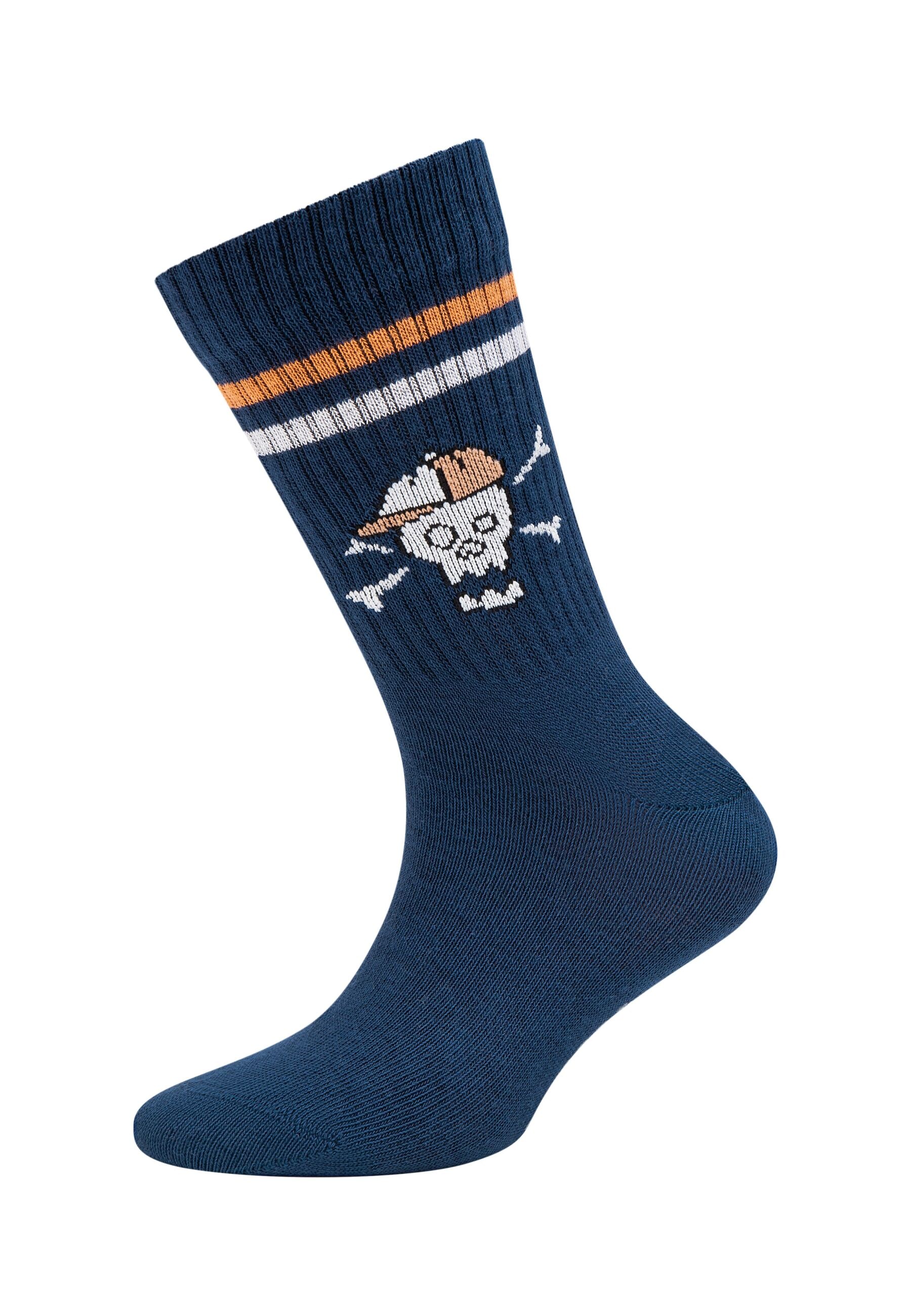 Camano Socken »Kindersocken ca-soft 8er Pack«, 8er Pack Ohne drückenden Gummibund, Mit OCS zertifizierter Baumwolle