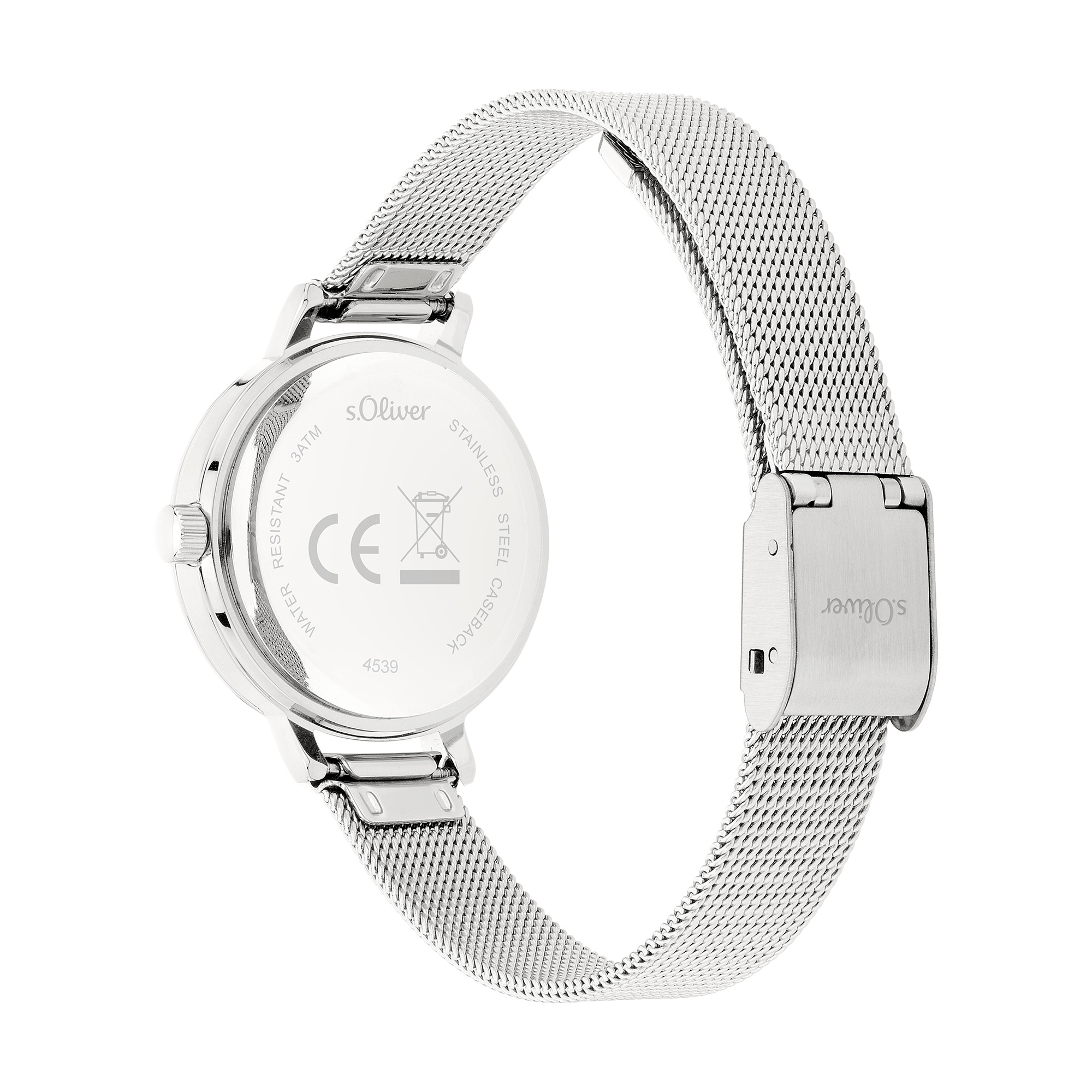 s.Oliver Quarzuhr »Petite Time« Armbanduhr, Damenuhr, Edelstahlarmband, analog