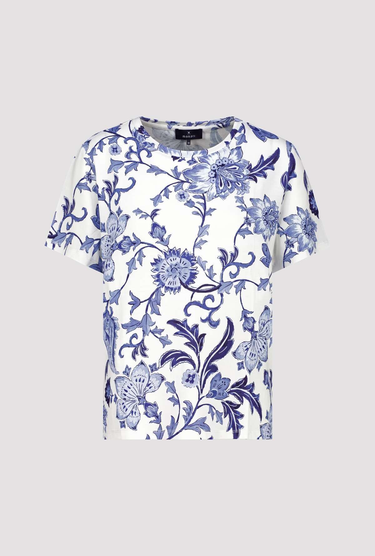 Monari T-Shirt »Shirt Blumendruck allover« Regular fit mit Blumenmuster