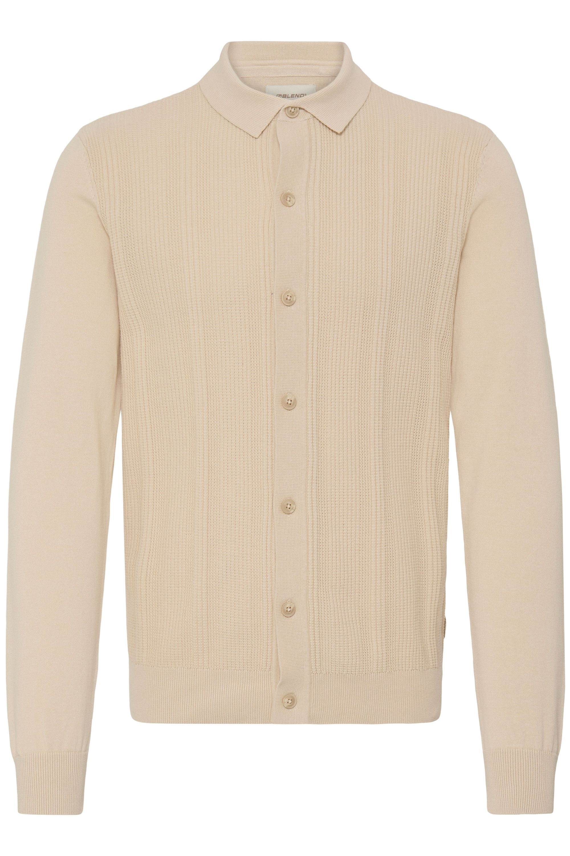 Blend Kurzarmshirt "BHBaron" Eleganter Feinstrick-Pullover mit Polo-Kragen günstig online kaufen