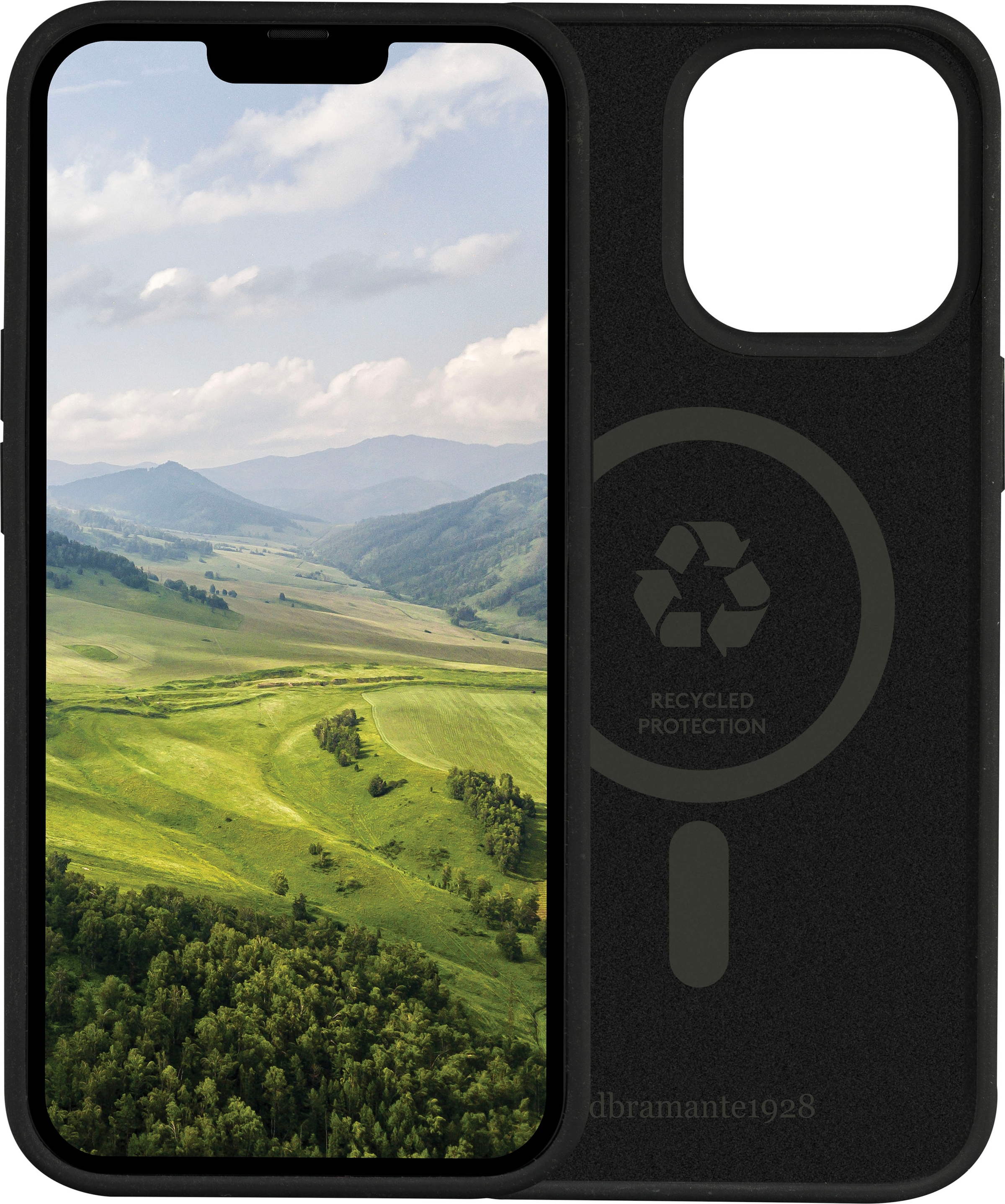 DBRAMANTE1928 Handyhülle "Monaco iPhone 14 Pro Max", iPhone 14 Pro Max, schwarz, Hüllen