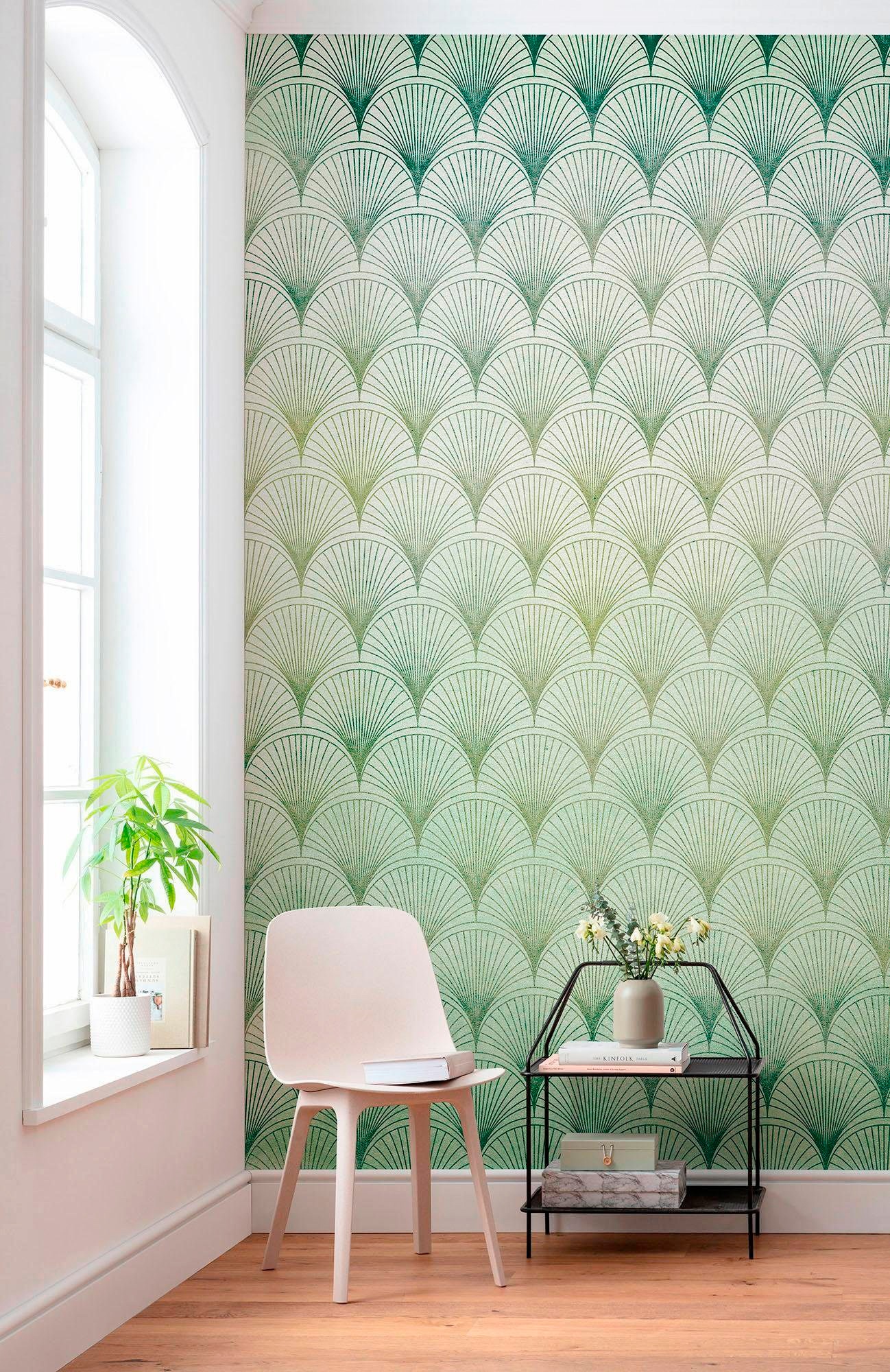 Komar Vliestapete »Digitaldruck Vlies - Écailles - Größe 200 x 280 cm«, bedruckt, Wohnzimmer, Schlafzimmer