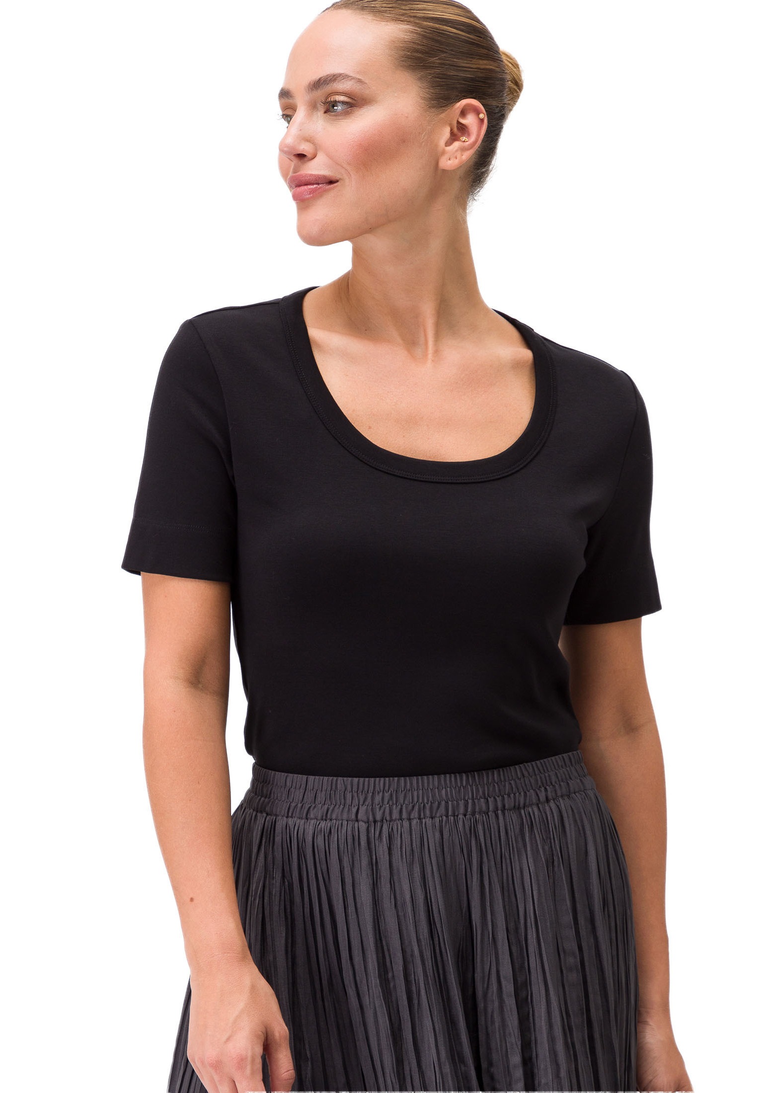 Zero Kurzarmshirt » Baumwollshirt su Rundha...