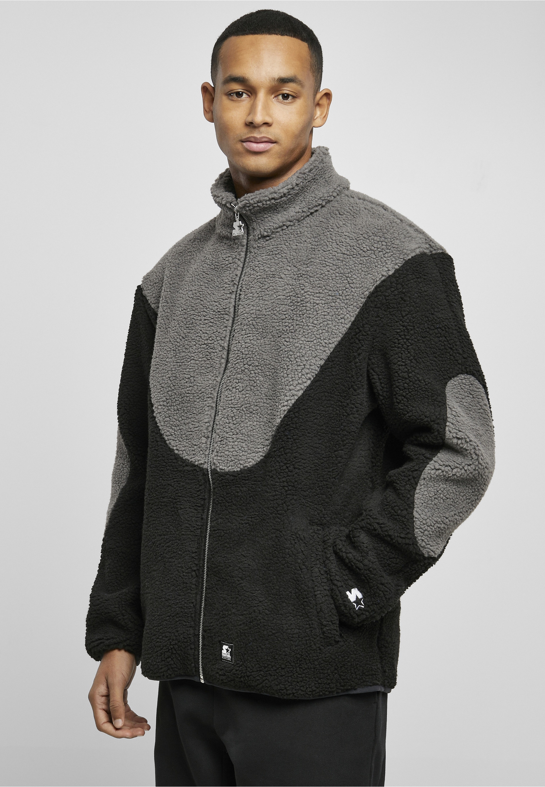 Starter Black Label Winterjacke »Starter Black Label Herren Starter Sherpa Fleece Jacket« 1 Stk. tlg. ohne Kapuze