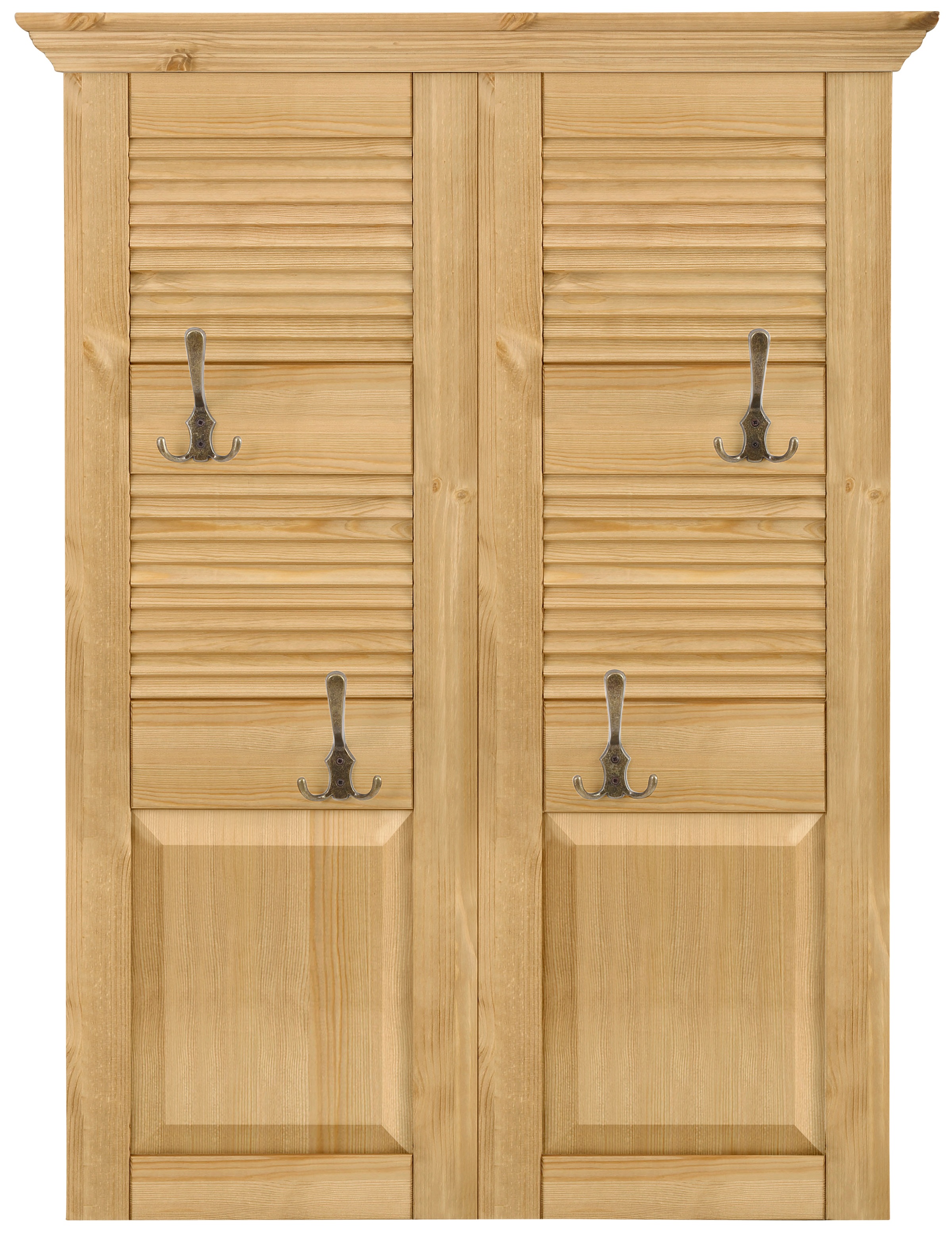 OTTO home Garderobenpaneel "Ayanna" Breite 84 cm, mit 4 Doppelhaken, aus ma günstig online kaufen