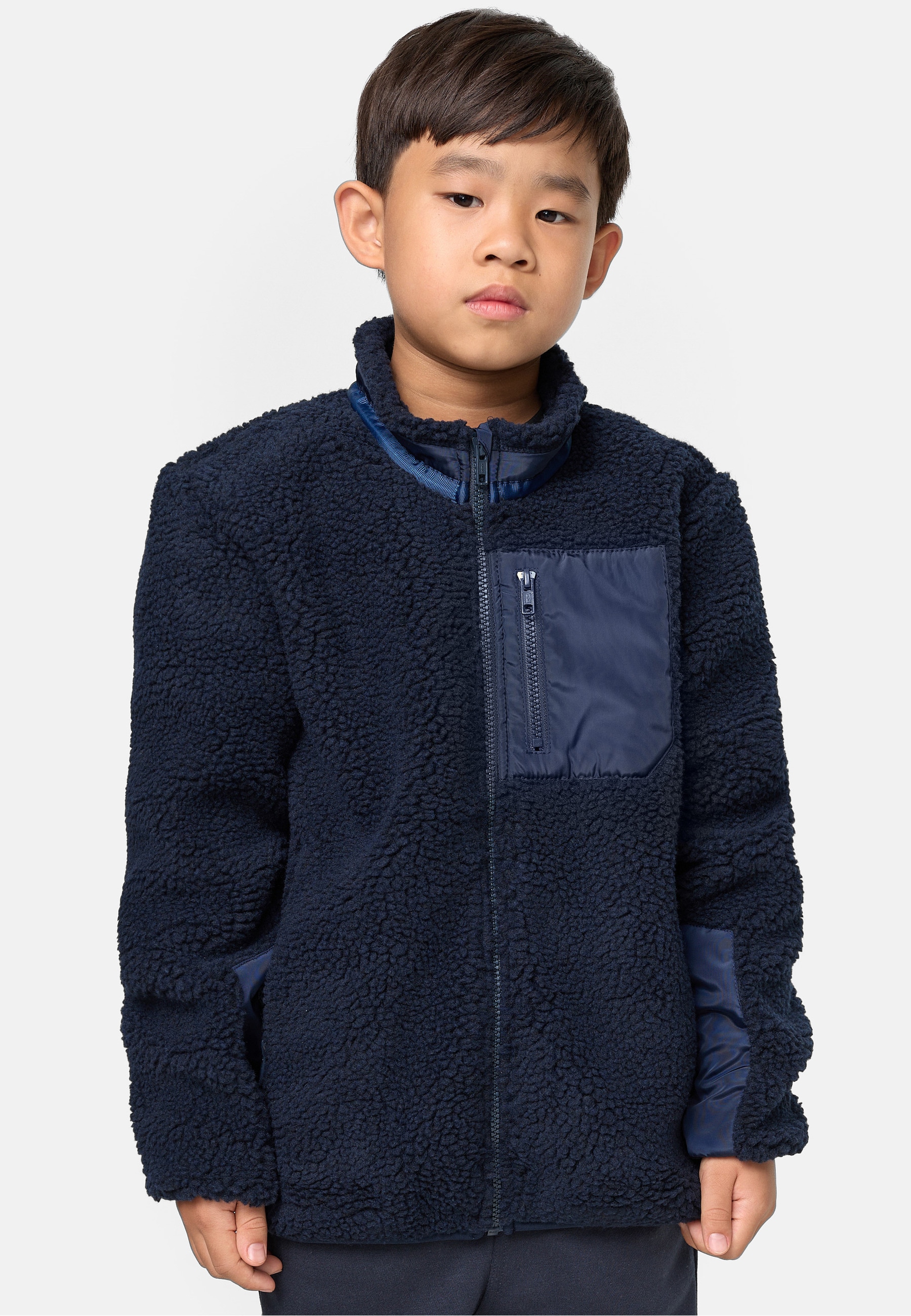 URBAN CLASSICS Winterjacke »Urban Classics Herren Boys Sherpa Jacket« 1 Stk. tlg. ohne Kapuze