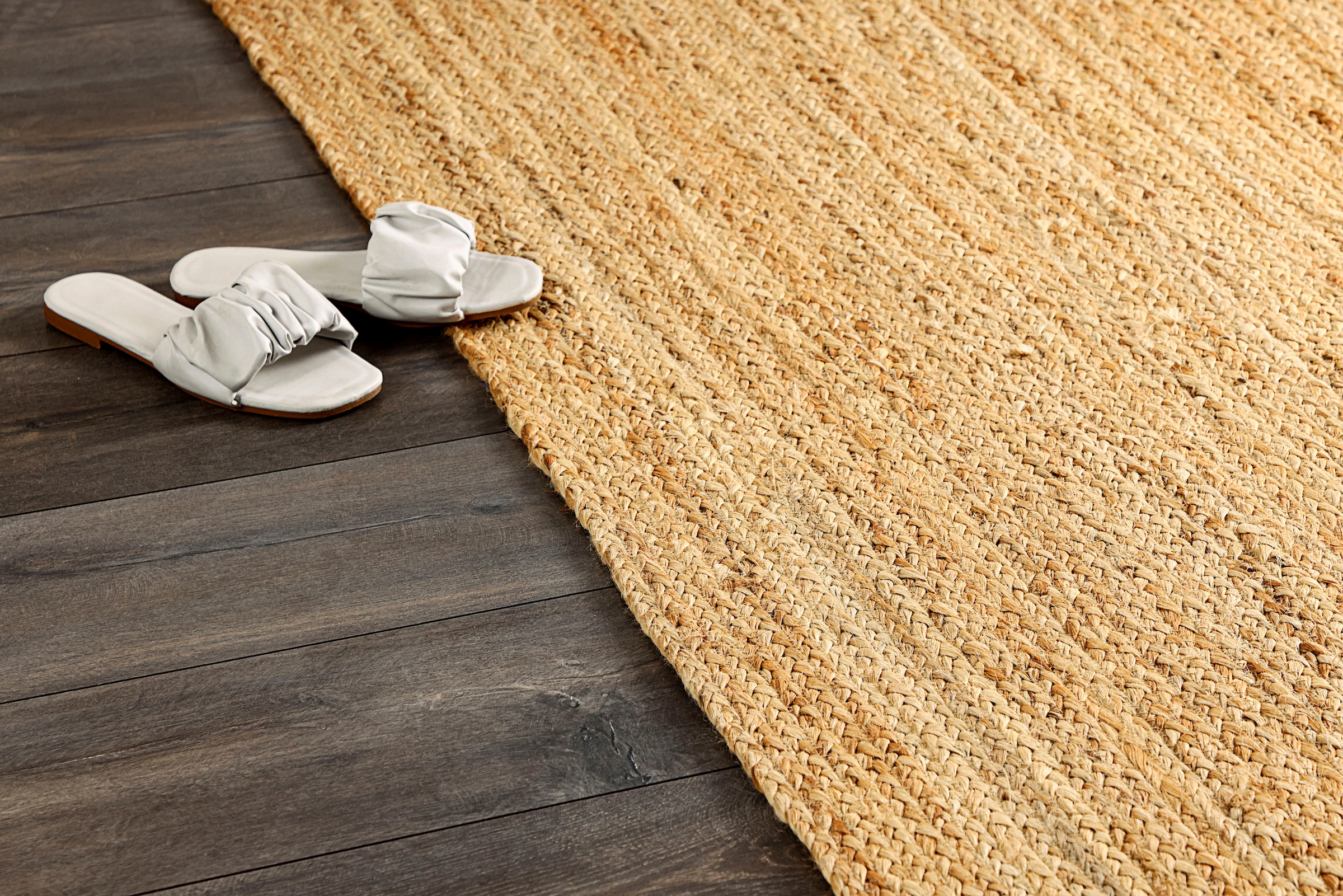 Myflair Möbel & Accessoires Teppich »Lola«, rechteckig, 10 mm Höhe, Juteteppich, Wendeteppich, handgeflochten, 100% Naturfaser, Boho-Style
