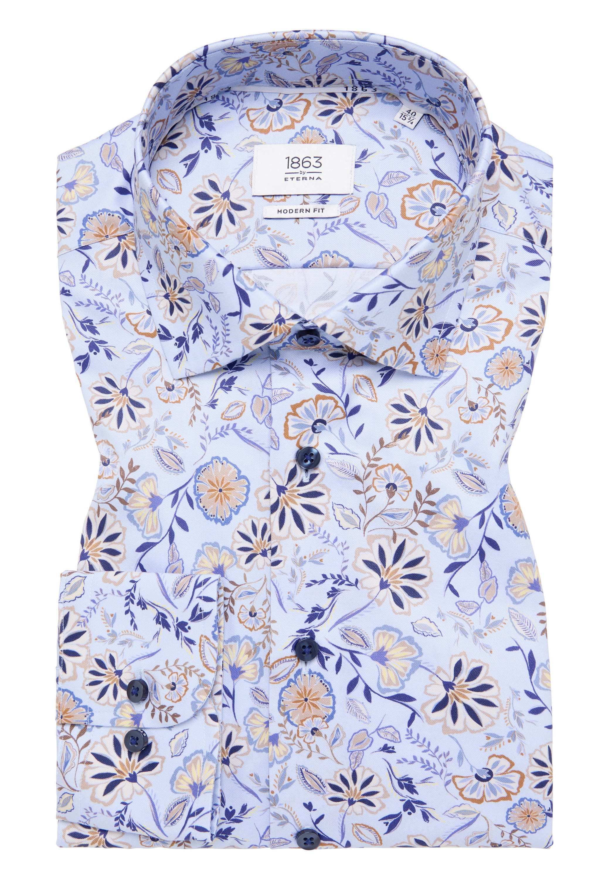Eterna Langarmhemd »MODERN FIT«, NON IRON (bügelfrei)