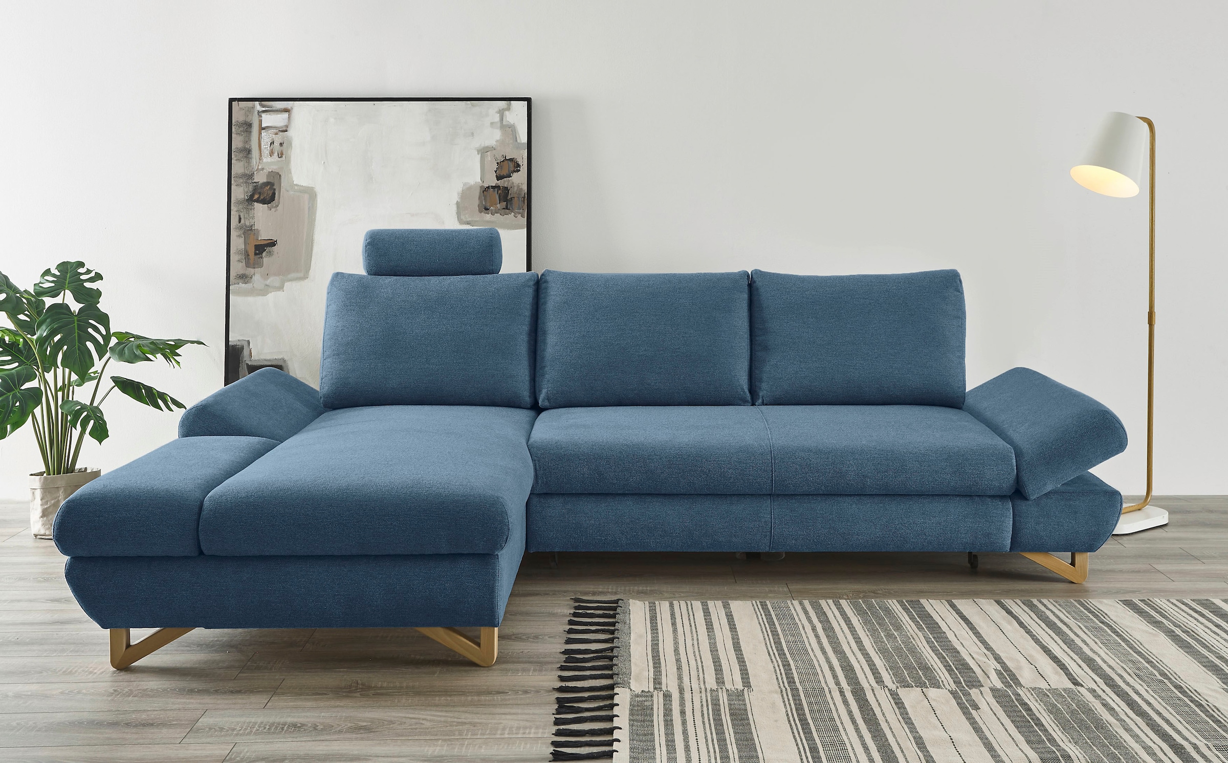 Home affaire Schlafsofa "City/Giron" komfortable Bettfunktion (Liegefläche günstig online kaufen