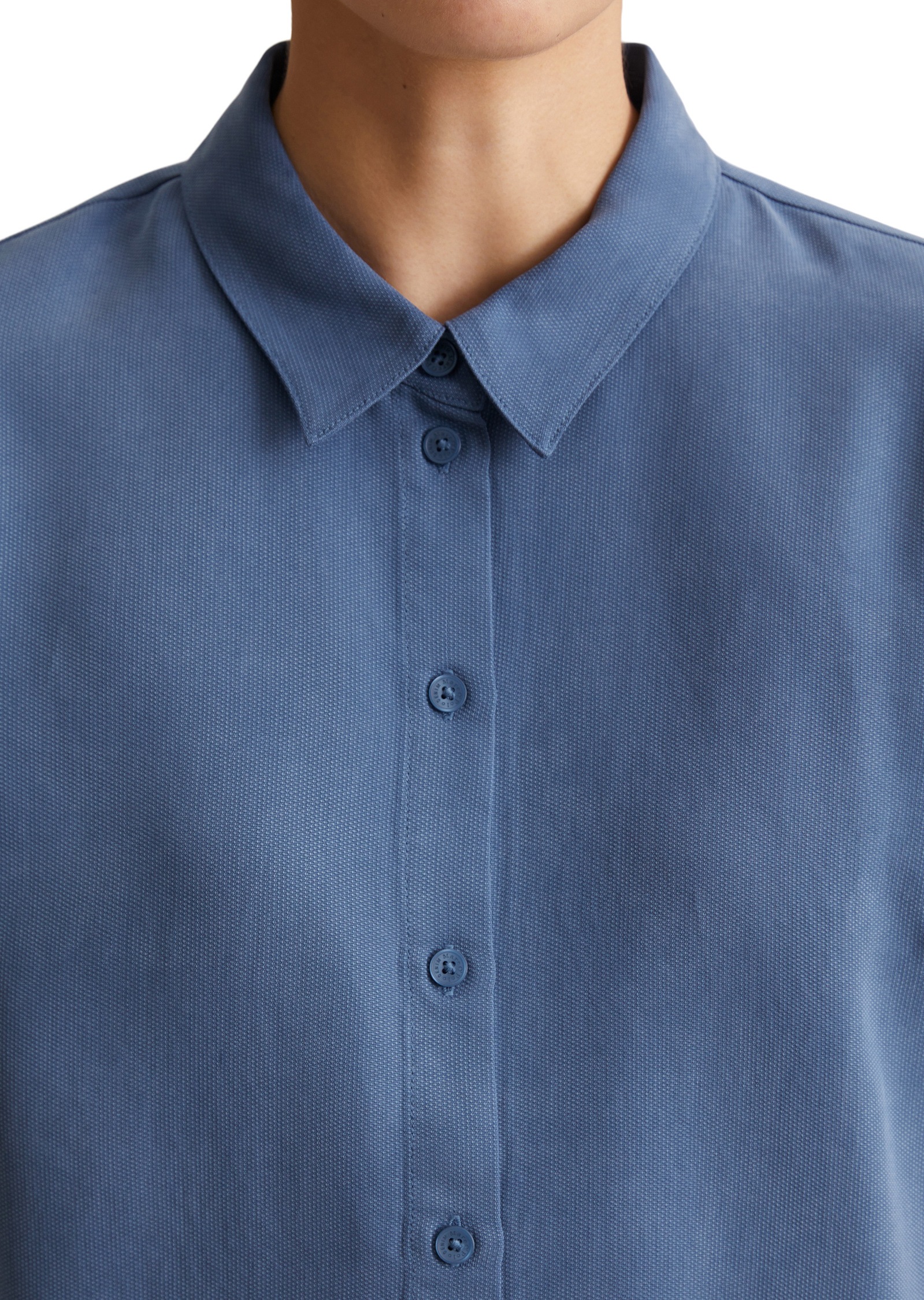 Marc O'Polo DENIM Kurzarmbluse »aus TENCEL™ Lyocell«