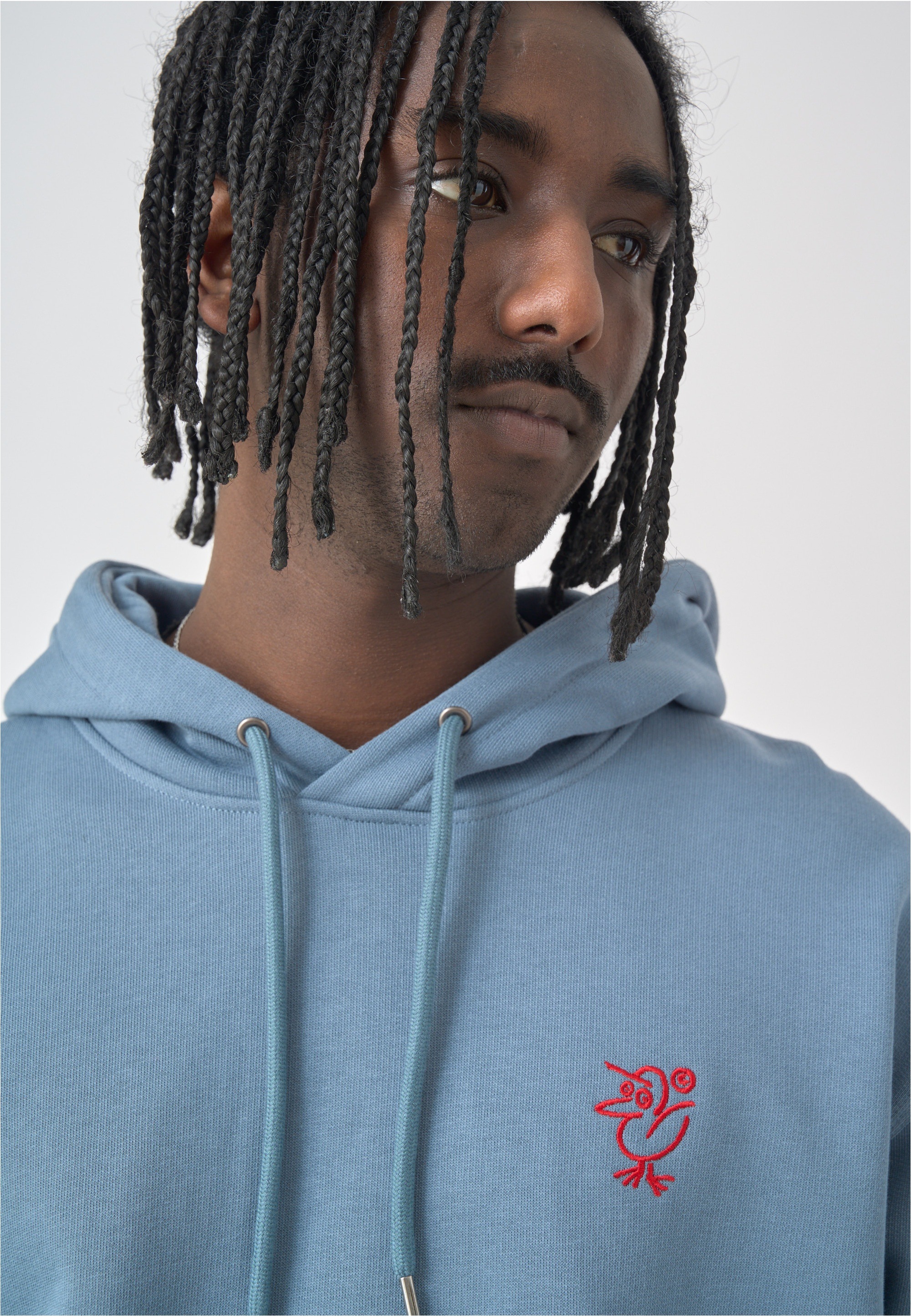 Cleptomanicx Kapuzensweatshirt »Sketch Gull«, mit toller Stickerei auf der Brust
