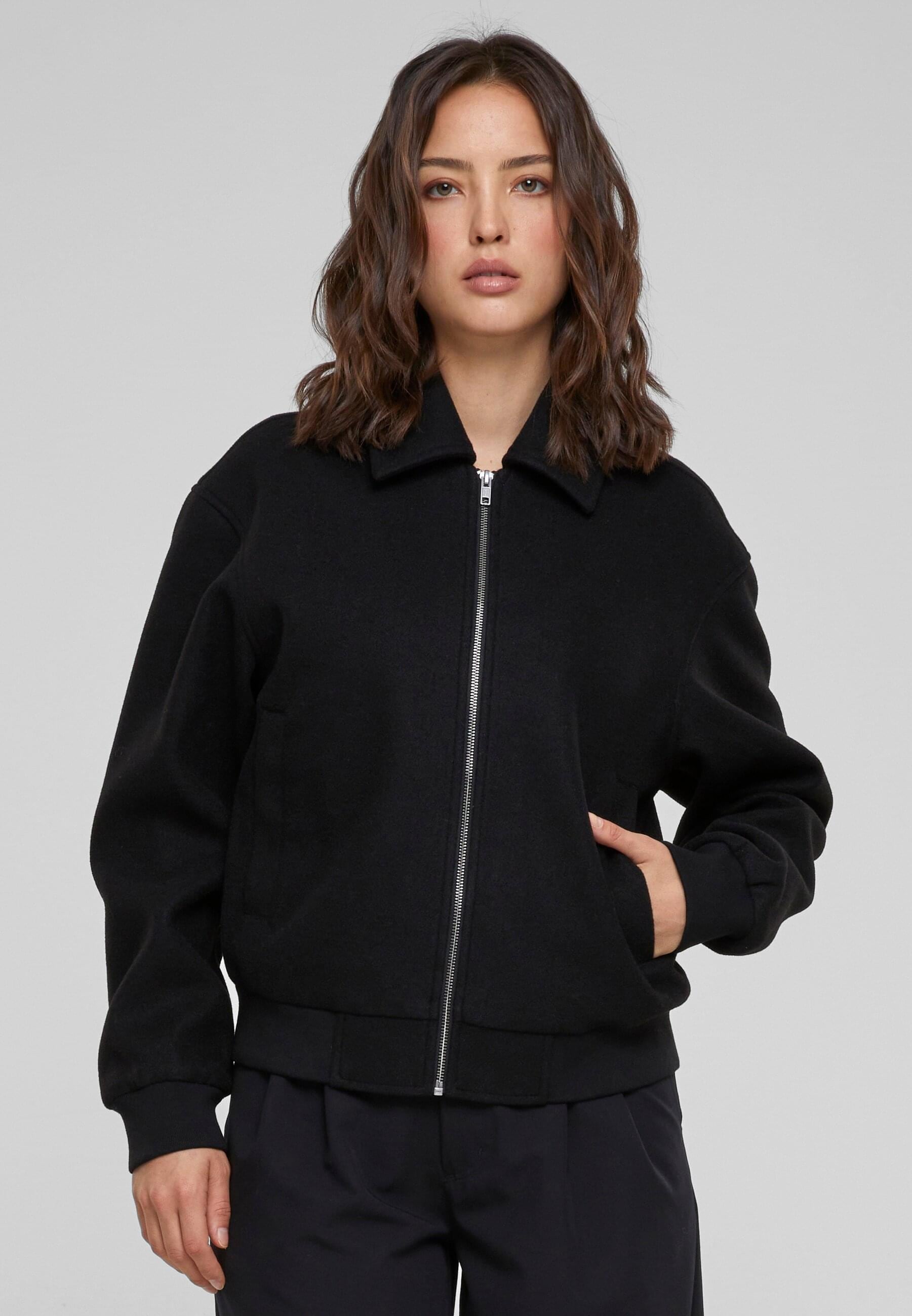 URBAN CLASSICS Allwetterjacke »Urban Classics Damen Ladies Boxy Jacket«, (1 St.), ohne Kapuze