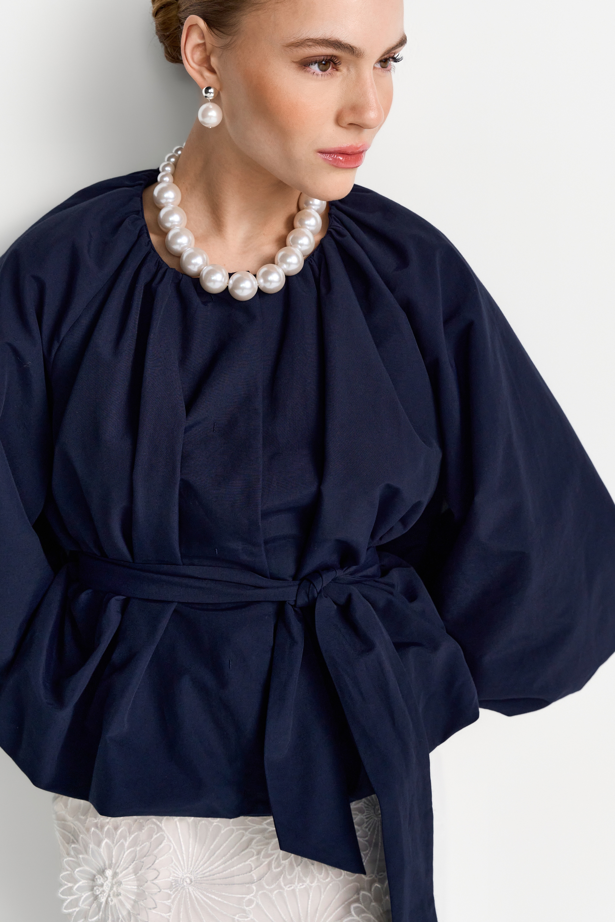 RICHROYAL Blusenjacke im Kimono-Stil mit breitem Bindegürtel, weite Form, 3 günstig online kaufen