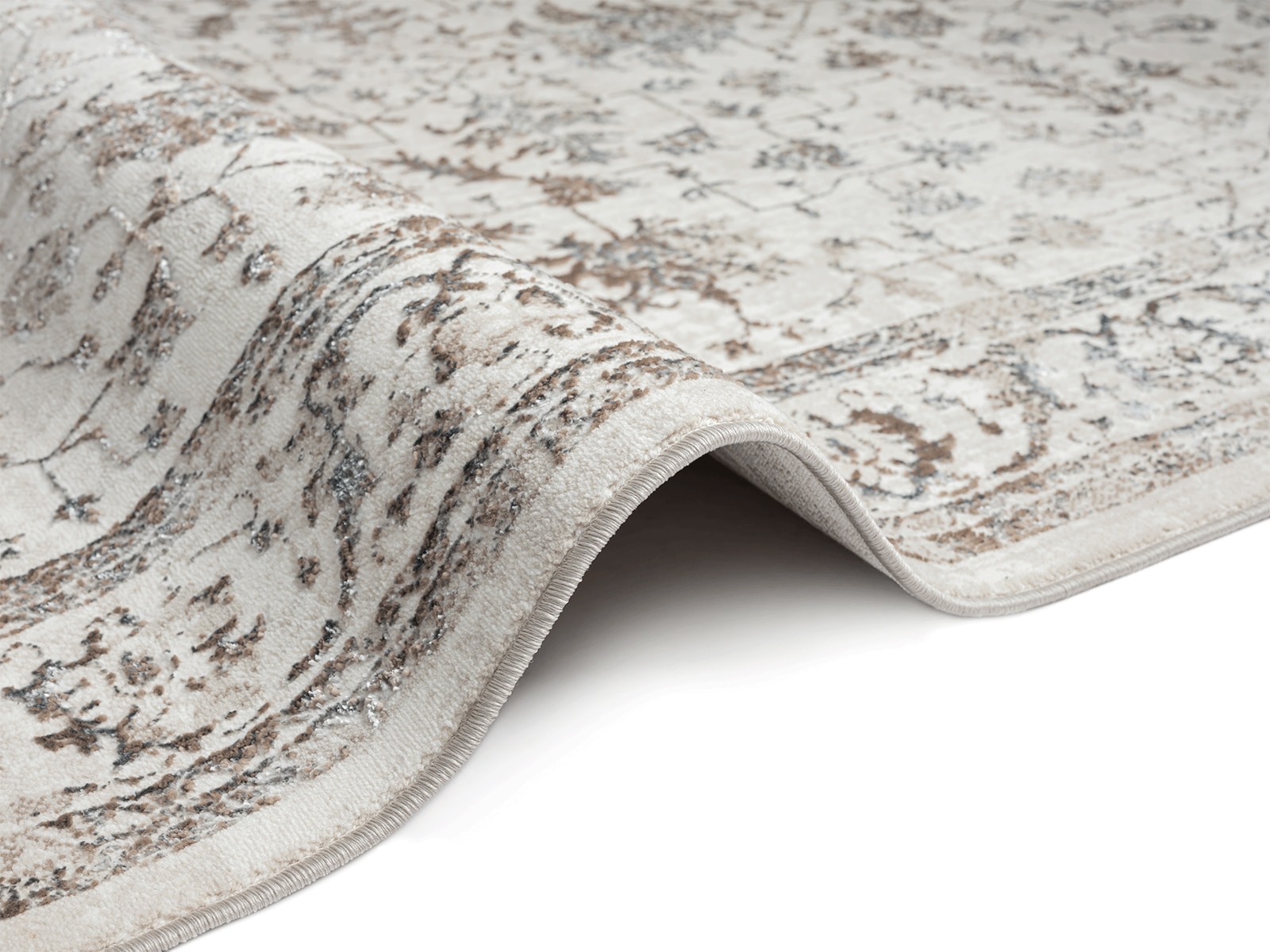 the carpet Teppich »Mila«, rechteckig, 8 mm Höhe, moderner Wohnzimmer Teppich elegant glänzender Flor