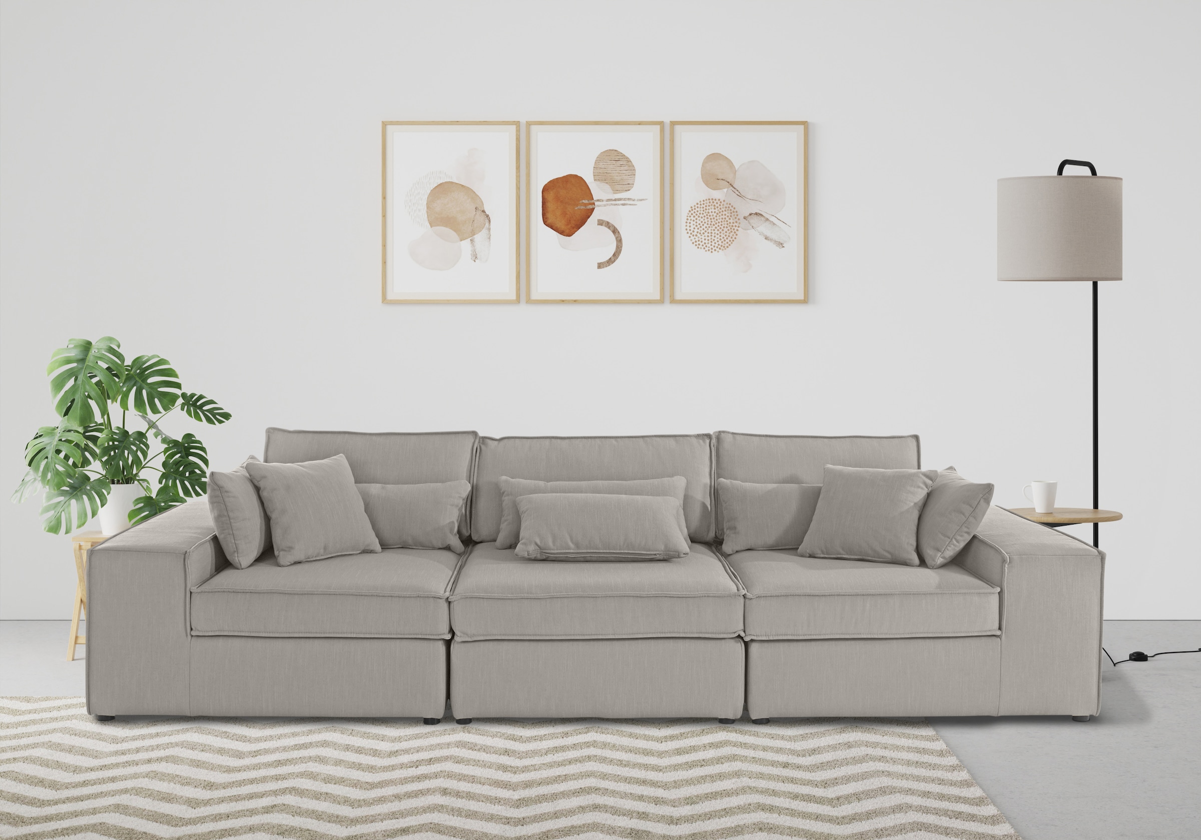 OTTO home 3-Sitzer "Florid" 3 Teile, bestehend aus Modulen, viele Bezugsqua günstig online kaufen