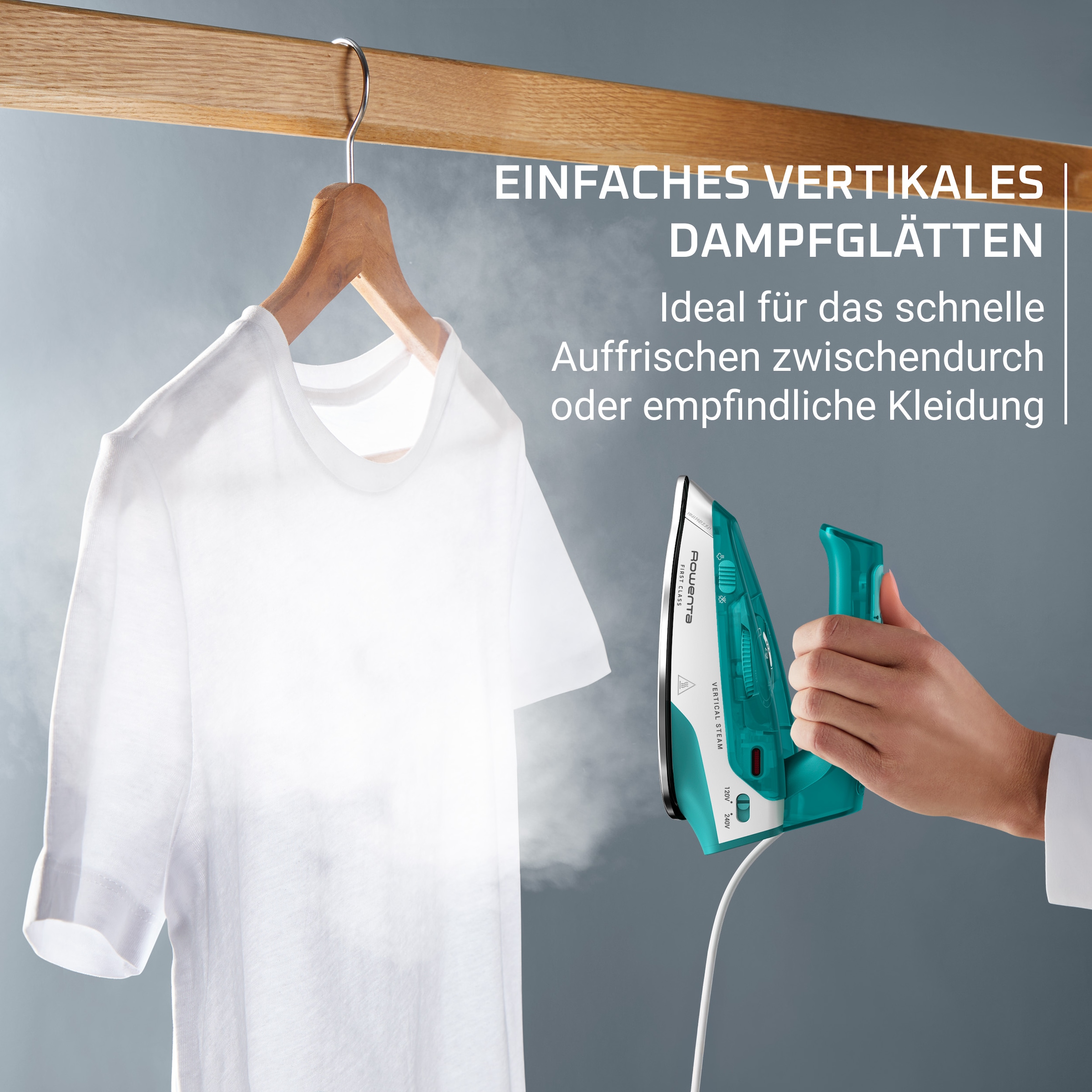 Rowenta Dampfbügeleisen »First Class« 1000 W klappbares Reiseformat, schnelles Aufheizen, Präzisionsbügelspitze