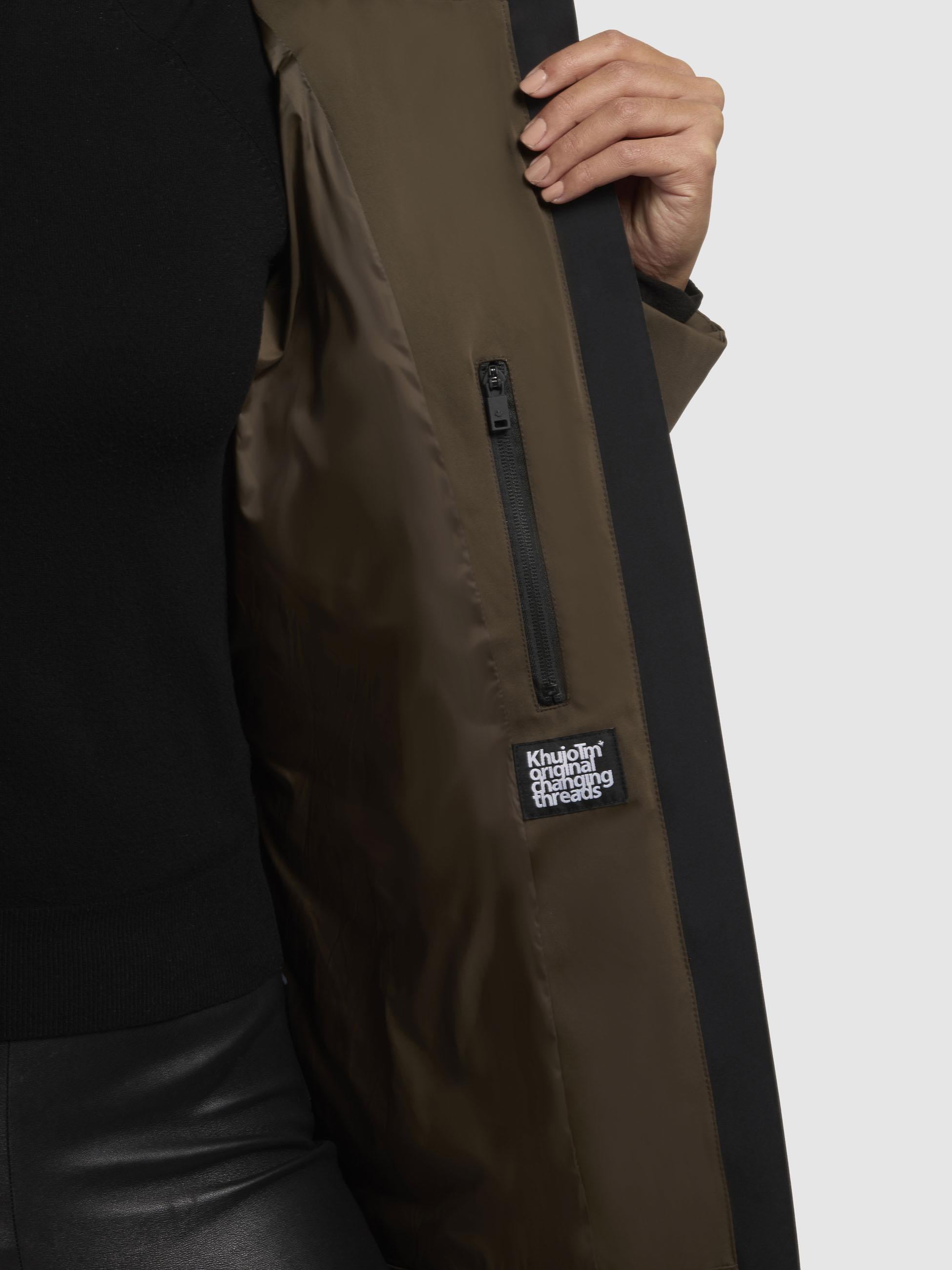 khujo Winterjacke »Palla-YM«, mit Kapuze, Damen Wintermantel mit verstellbarer Kapuze