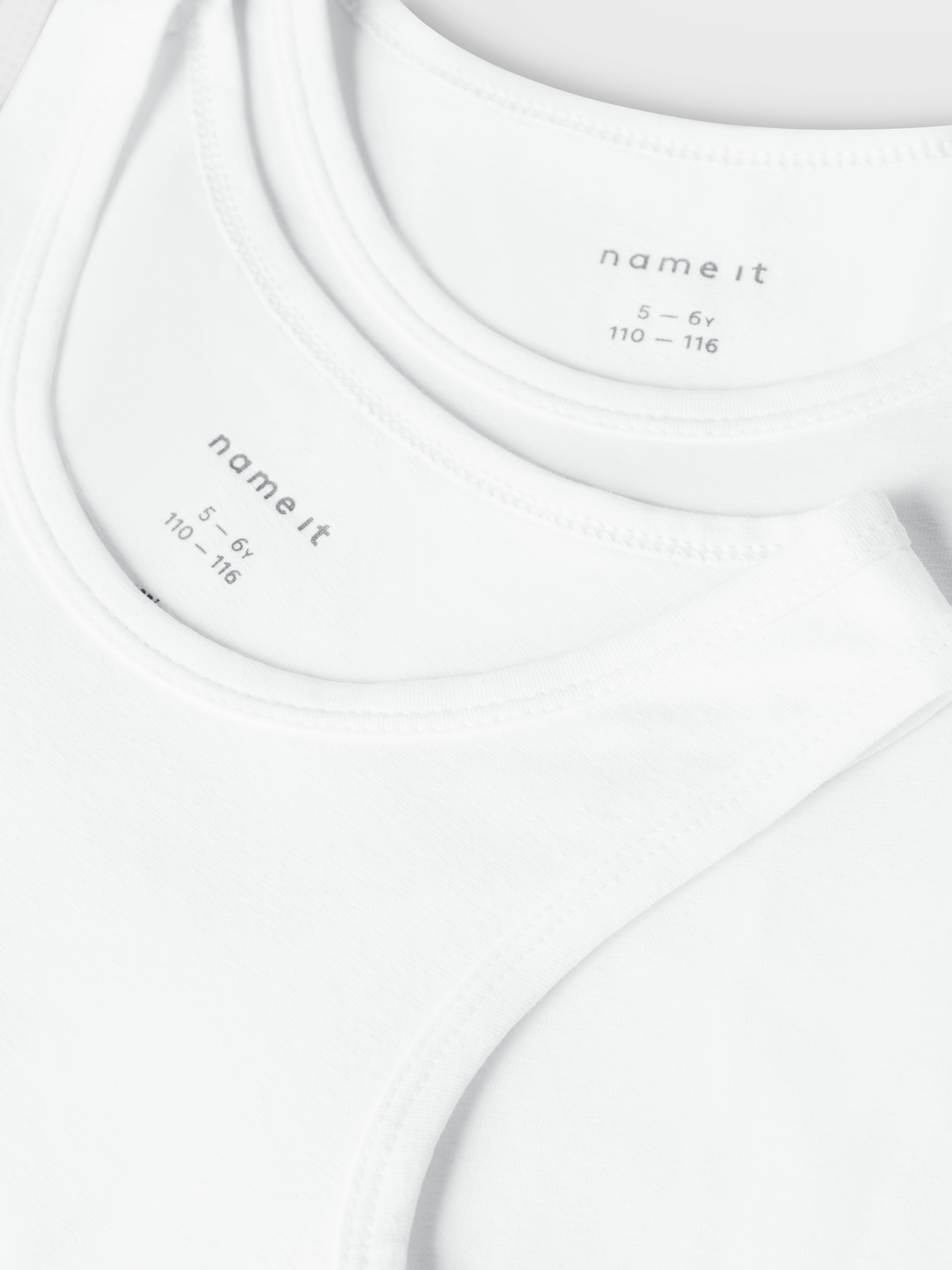 Thumbnail - Name It Unterhemd "NKMTANK 2P für Jungen mit Rundhals und elastischem Tragekomfort" Packung, 2 Stk. normal, Jersey, eing...