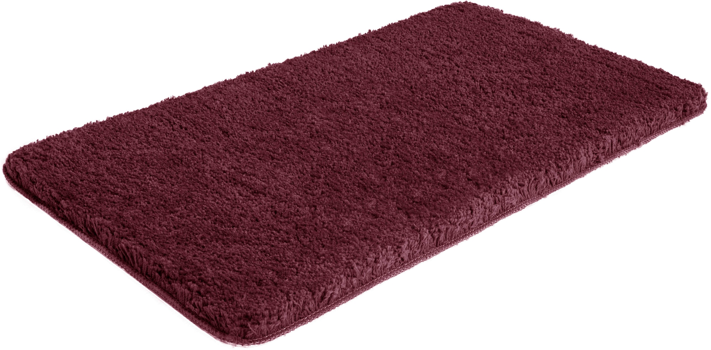 my home Badematte »Sanremo, Badvorleger, Badezimmer Teppich, sehr weich«, rutschhemmend beschichtet, fußbodenheizungsgeeignet-schnell trocknend, Badteppich, unifarben, rechteckig, rund & als 3-tlg. Set erhältlich