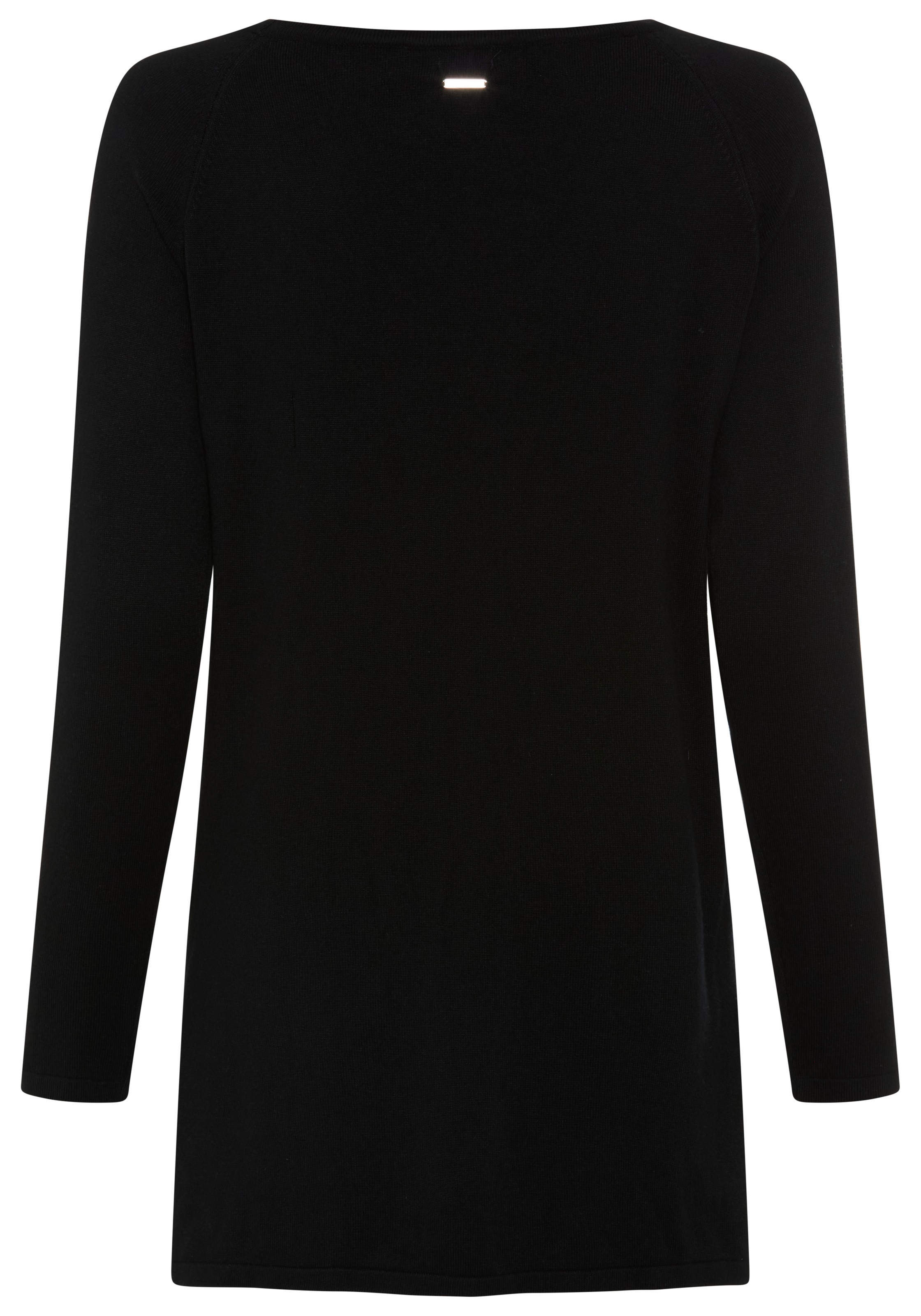 Laura Scott Longpullover mit Glitzersteinen und seitlichen Schlitzen