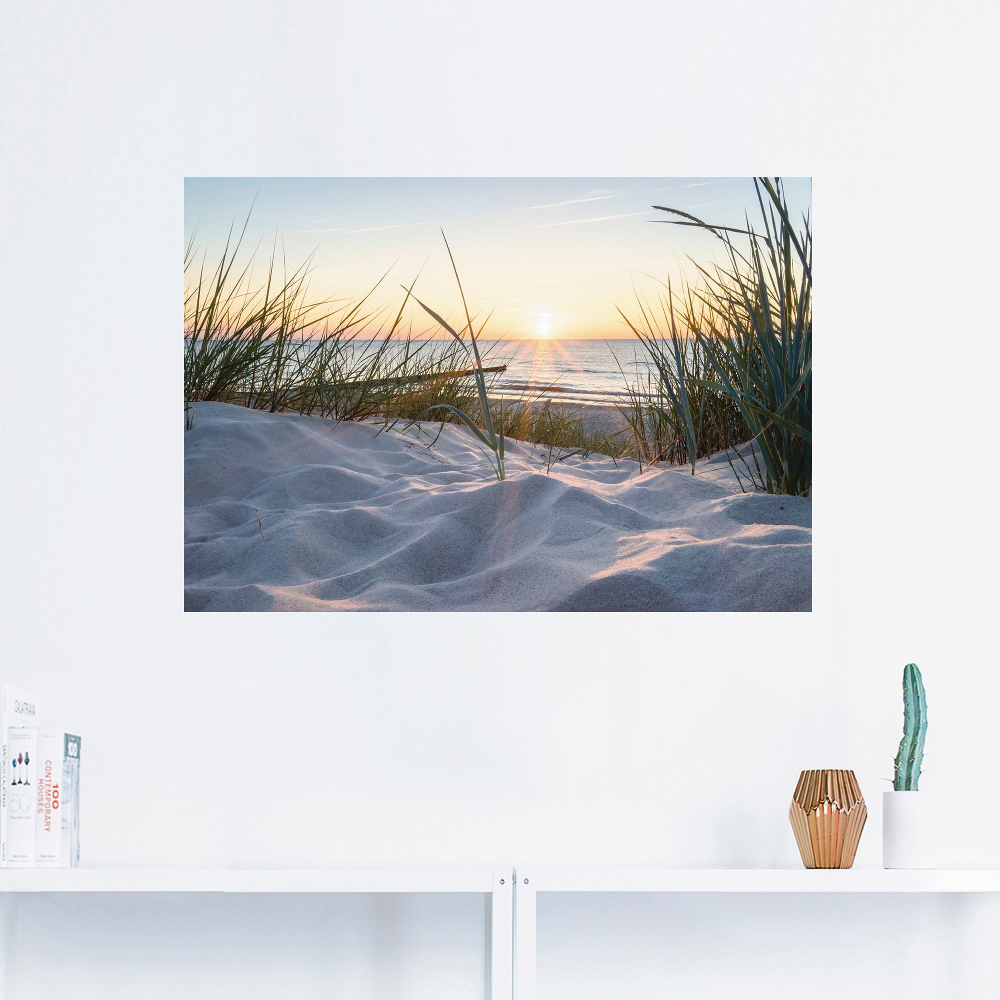 Artland Wandbild »Ostseestrand«, Strand, (1 St.), als Alubild, Outdoorbild, Leinwandbild, Poster, Wandaufkleber