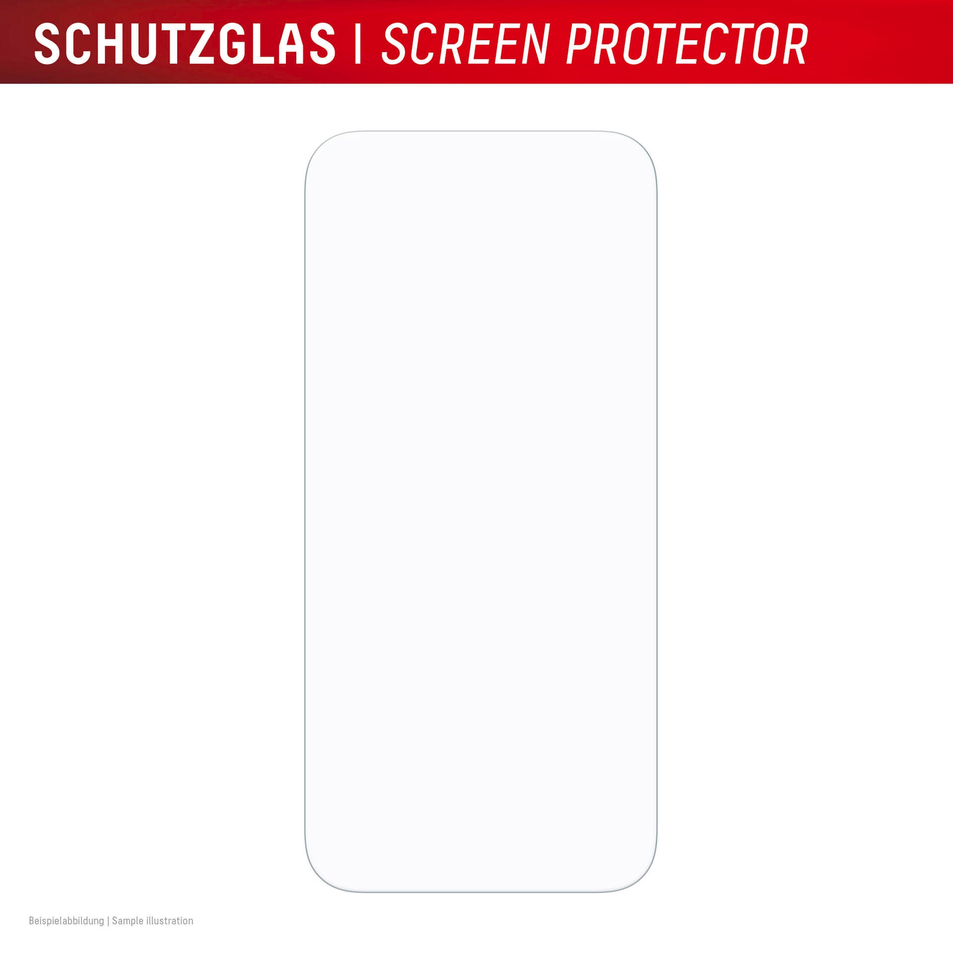 Displex Displayschutzglas »Real Glass Screen Protector inkl. Case«, für Apple iPhone 17 Pro Max, Displayschutzfolie, Schutzfolie, Bildschirmschutz, kratz- & stoßfest