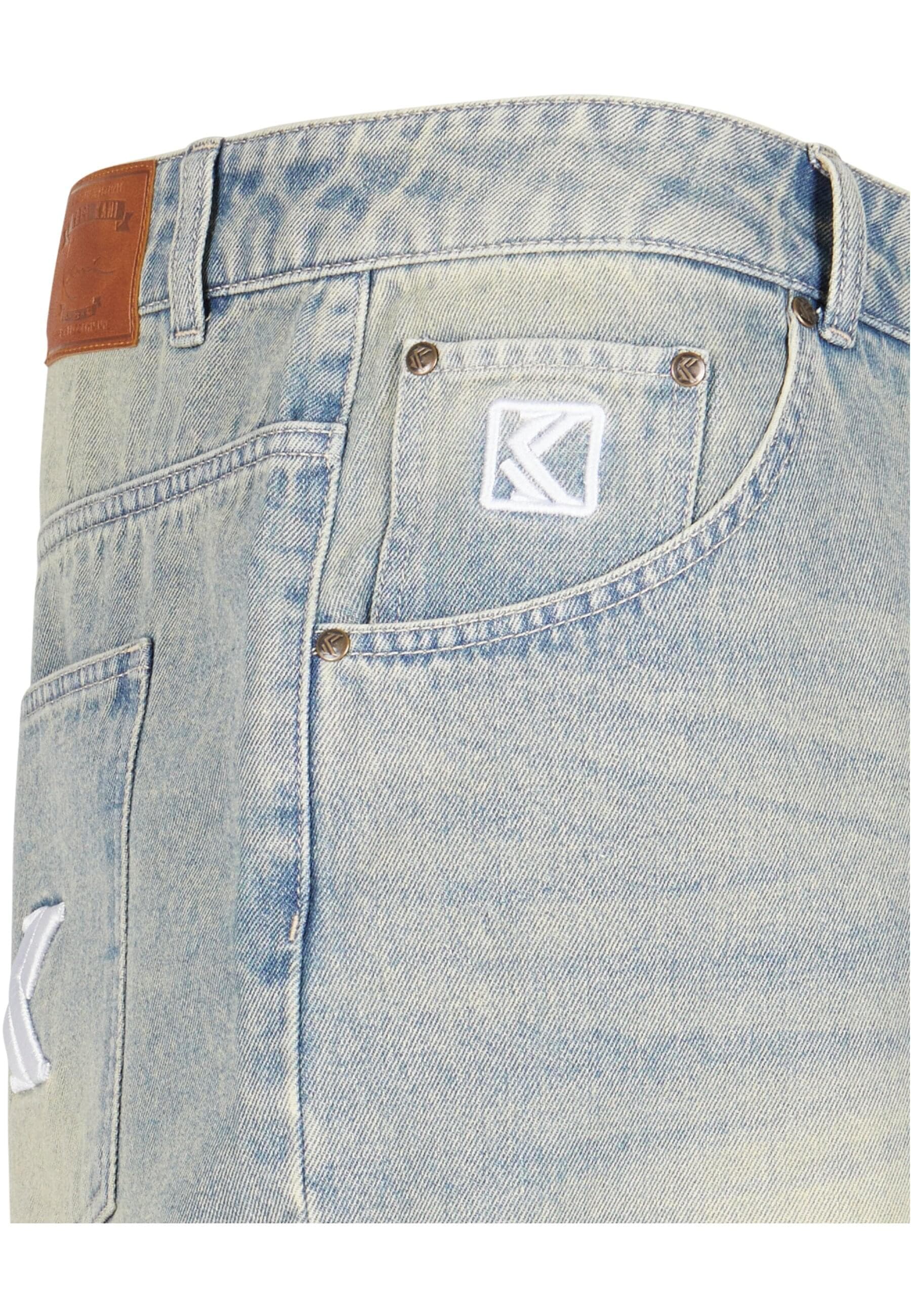 Karl Kani Shorts »Karl Kani Herren Karl Kani OG Denim Baggy Jorts«, (1 tlg.)