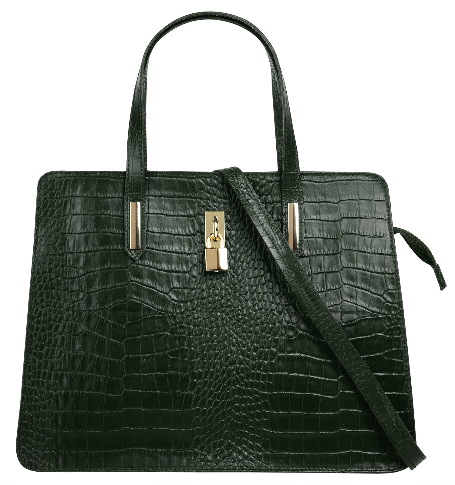 Cluty Henkeltasche, echt Leder, Made in Italy