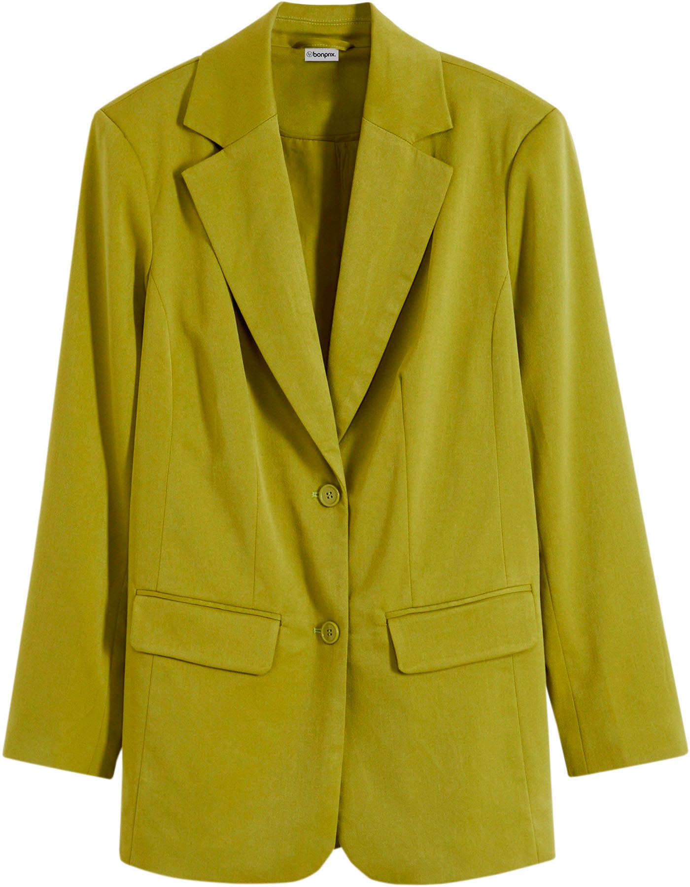 bonprix Longblazer Oversized Passform, 2-Knopfverschluß, Einreiher, Klappentaschen