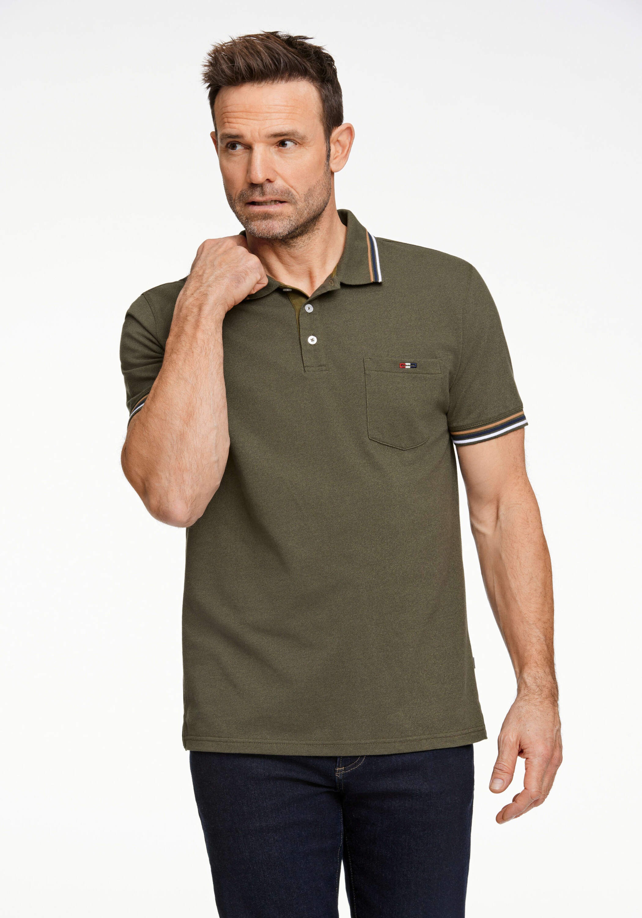 BISON Poloshirt "BISON Poloshirt" günstig online kaufen